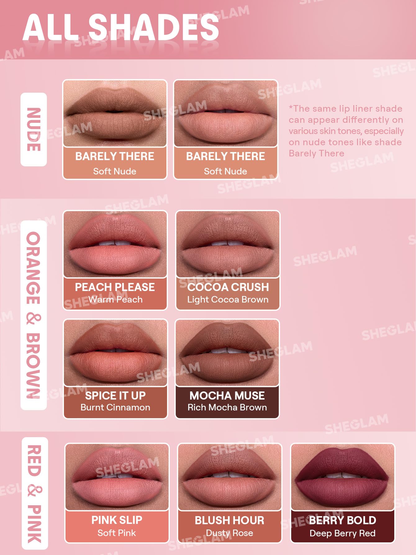 SHEGLAM Bold Booster Plumping Lip LinerPlumps & Moisturizes Cruelty-Fr - View 9
