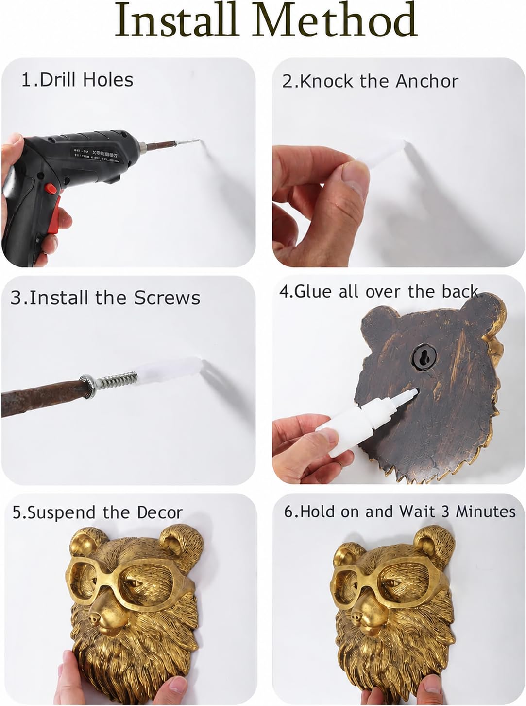 UITWMKTG Gold Rabbit Head Wall Decor - UITWMKTG Official Imagery - 8
