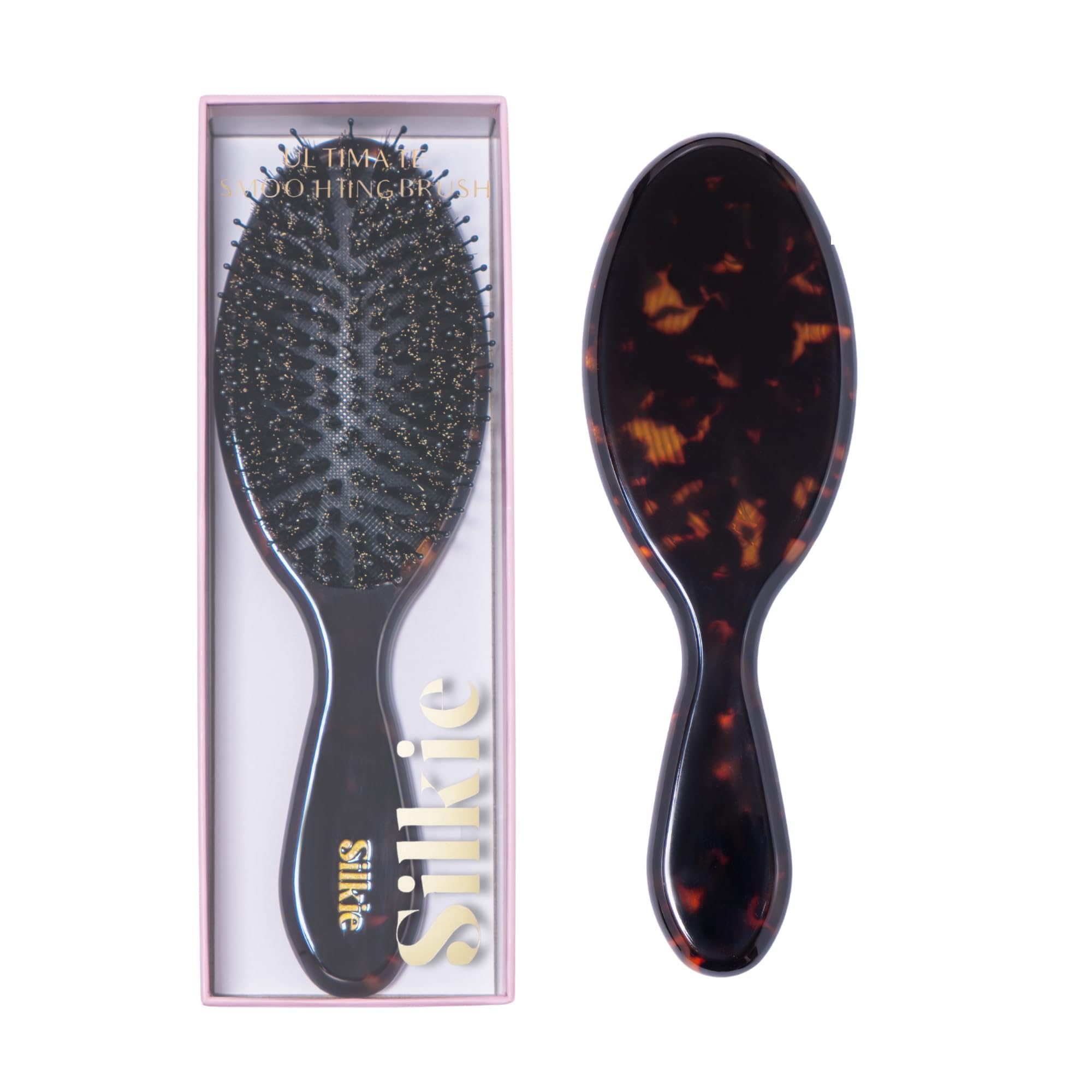 Silkie Acetate Resin Ultimate Smoothing Boar Bristle Brush Shine Detan - View 8