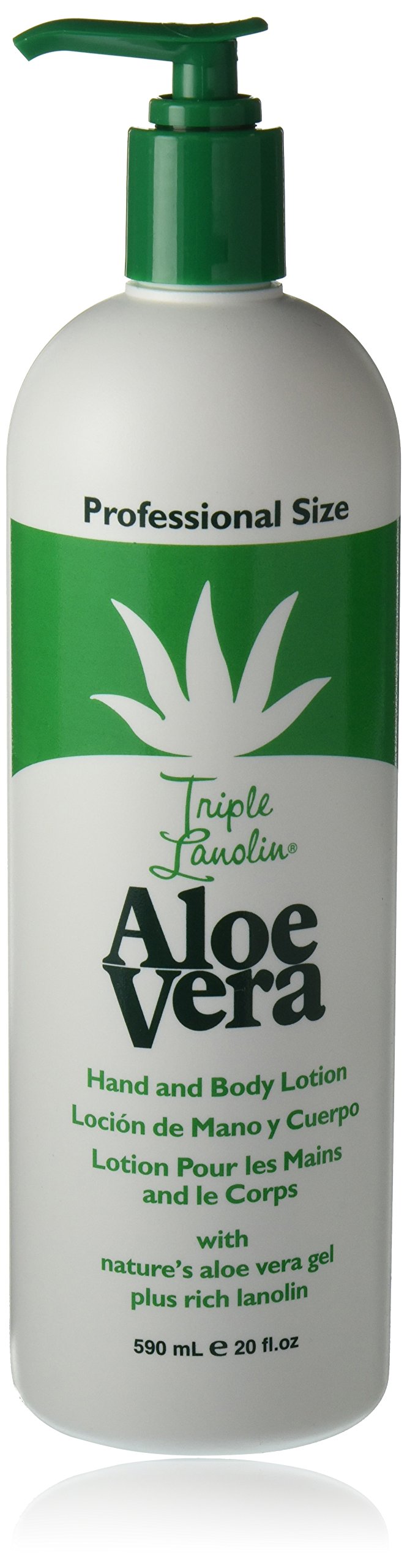 TRIPLE LANOLIN Aloe Vera Lotion, 20 Ounce (Pack of 12) - Product Imagery