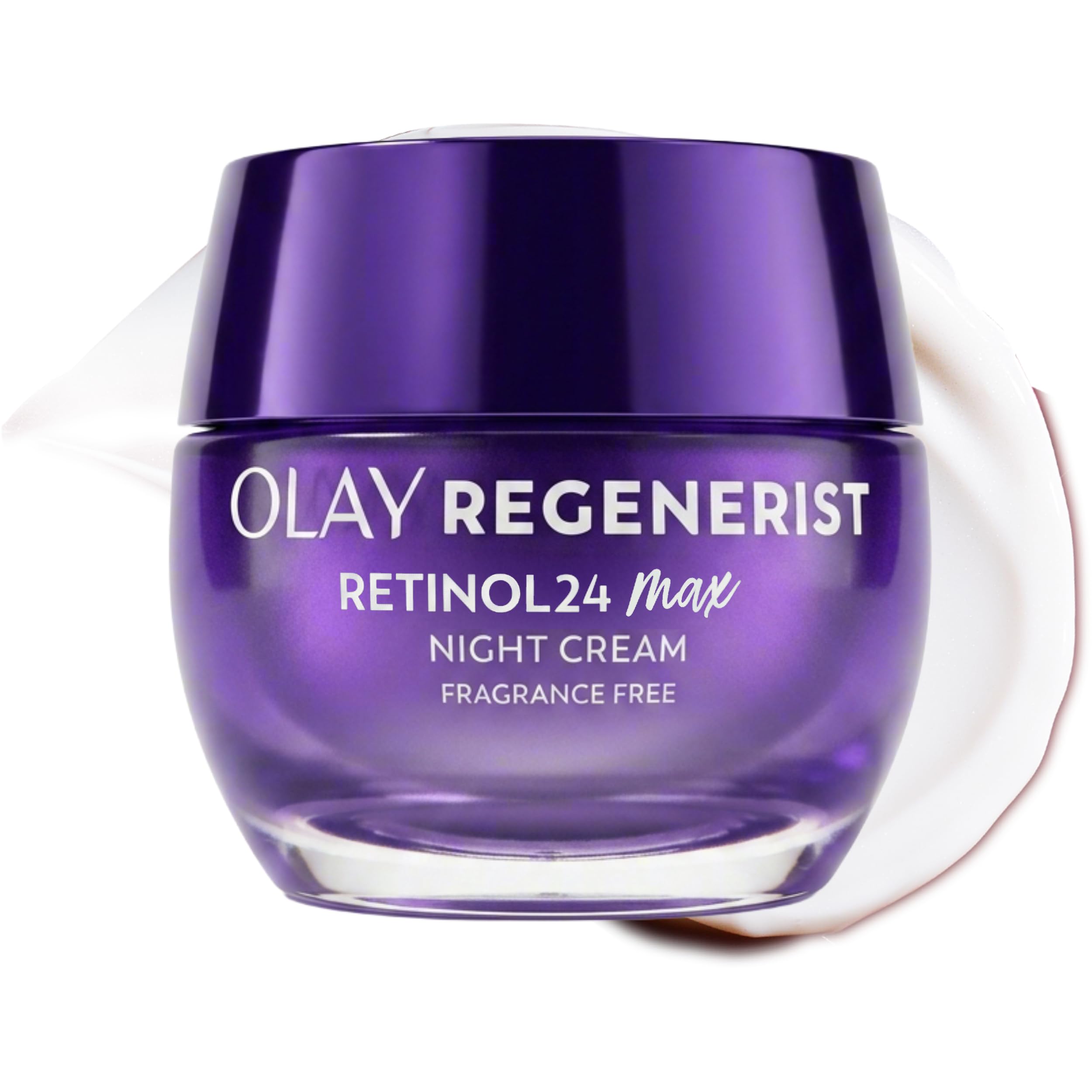 Olay Retinol Night Cream for Women, MAX, Anti-Aging Face - Product Imagery
