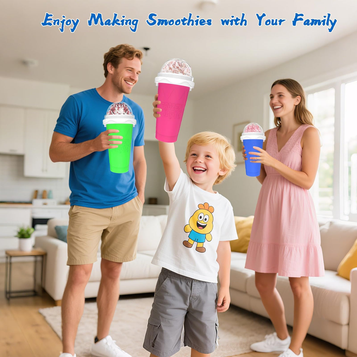 3PCS Slushie Maker Cup Quick Frozen Magic Cups for Homemade - Jairuty Official Imagery - 3