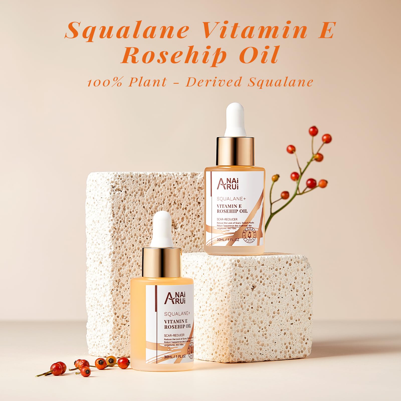 ANAI RUI Squalane + Vitamin E Rosehip Oil Moisturizer for Face,Hair,Skin& Nail - ANAI RUI Official Product View 8
