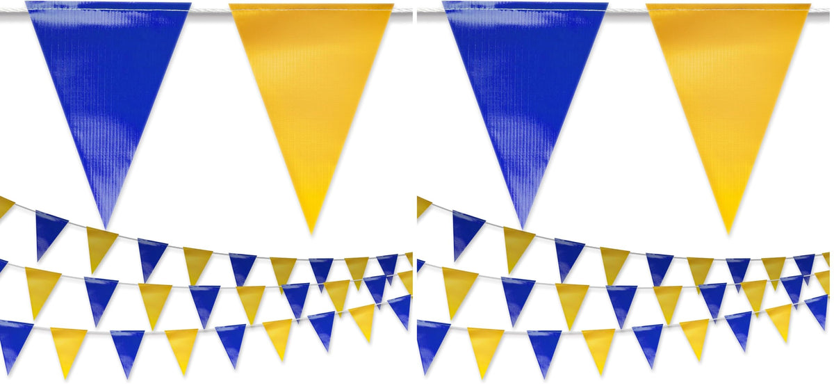 Blue Yellow Pennant Banner Flags - NACARUM Official Imagery - 8