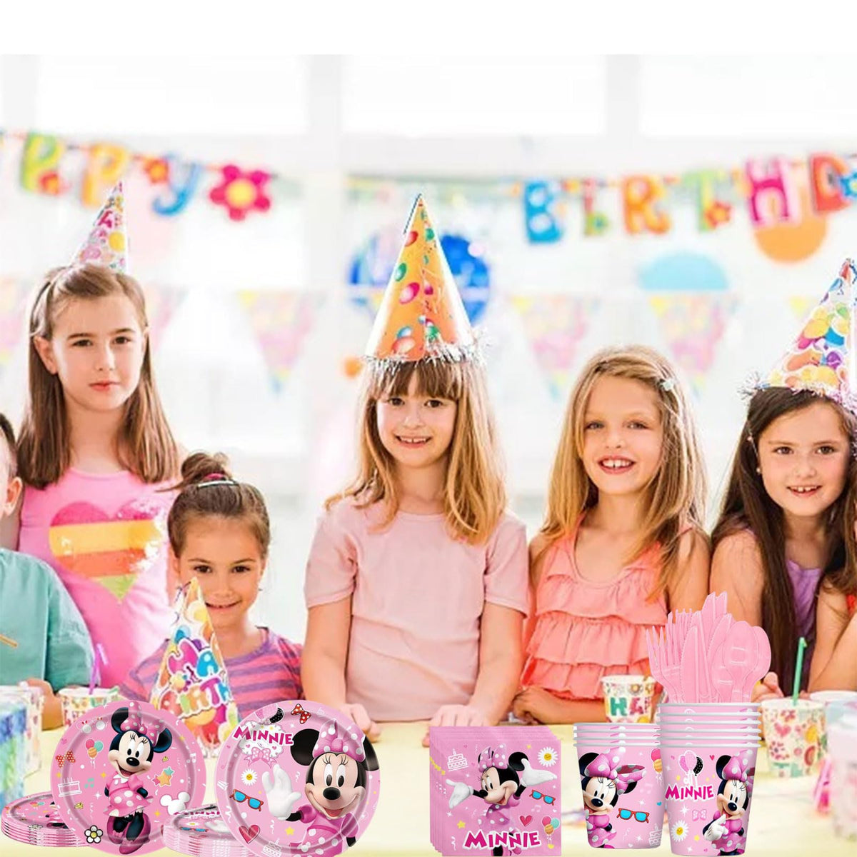 Cartoon Birthday Party Tableware Set Including 9 and 7 Paper - Trifoot Official Imagery - 5