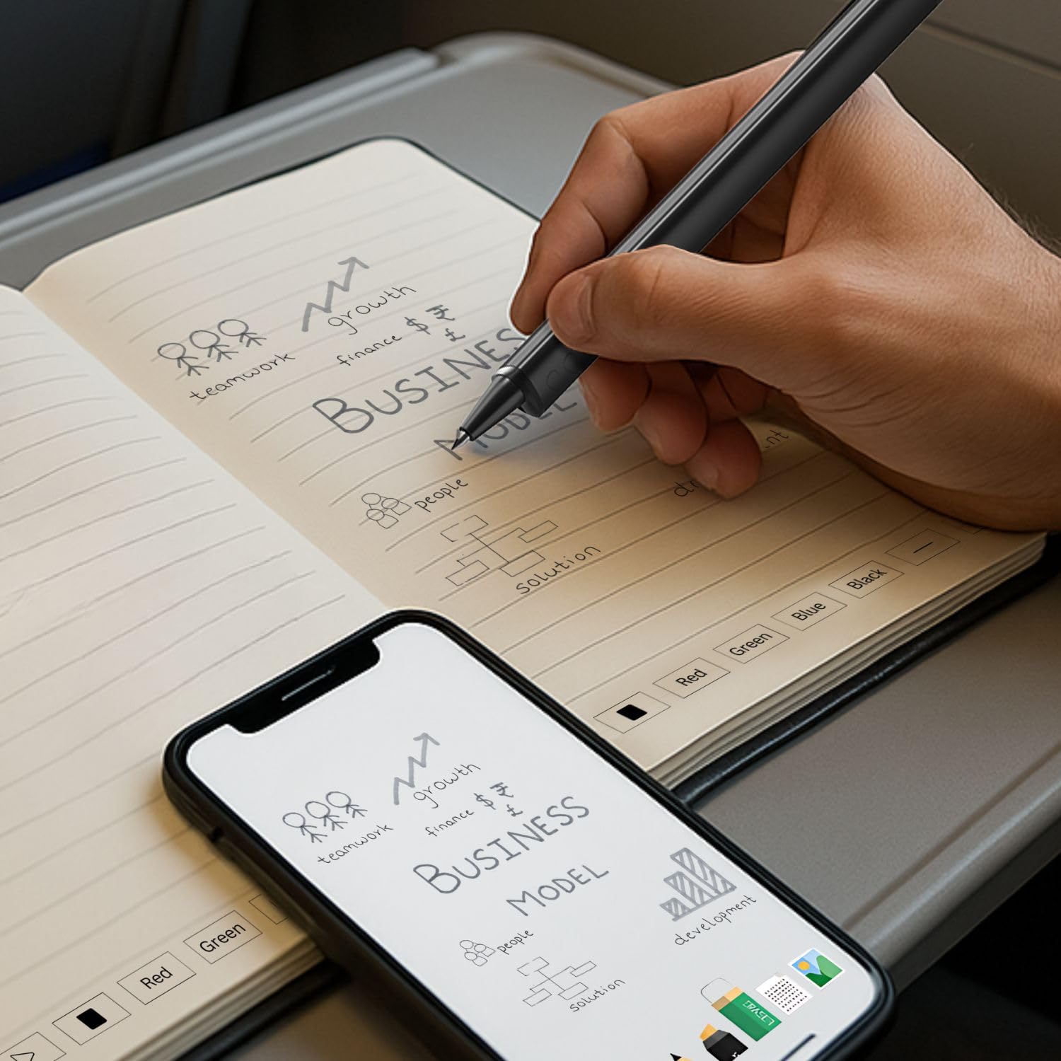 SyncPen Digital Notebook Smart Pen Set | Real Time Sync from Pape by SyncPen - Angle View 2