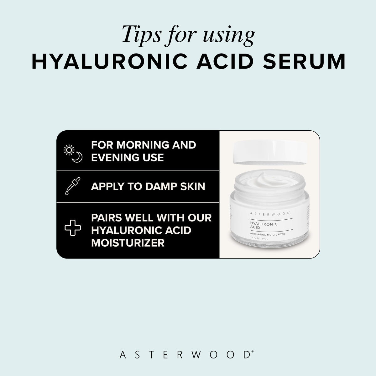 Asterwood Pure Hyaluronic Acid Serum for Face Anti Aging - Asterwood Official Imagery - 7