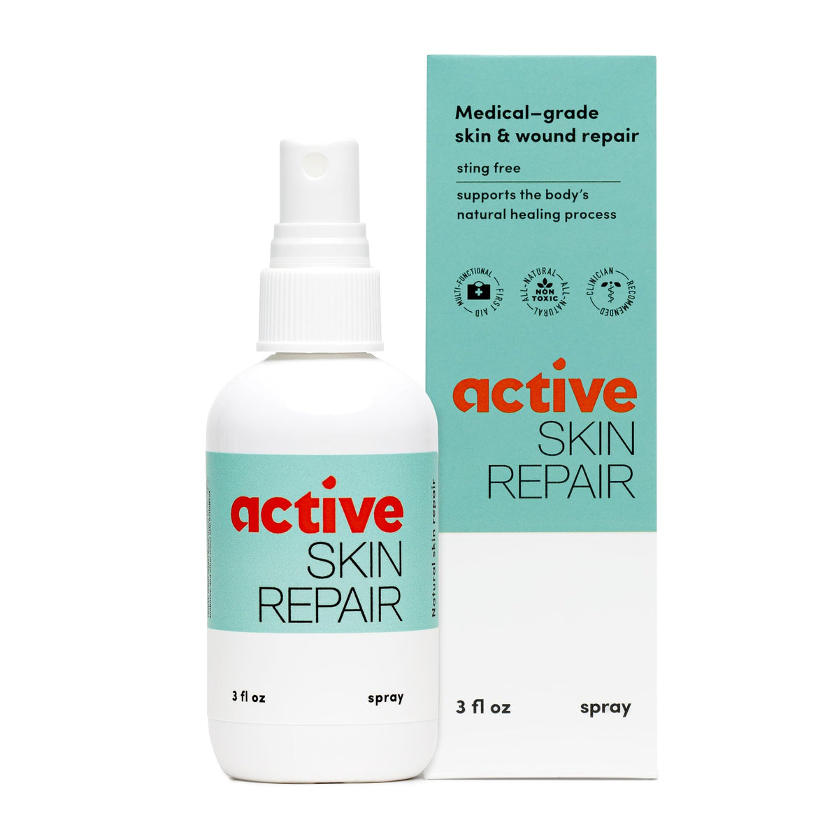 Active Skin Repair First Aid Spray with Medical Grade - BLDG ACTIVE Official Imagery - 1