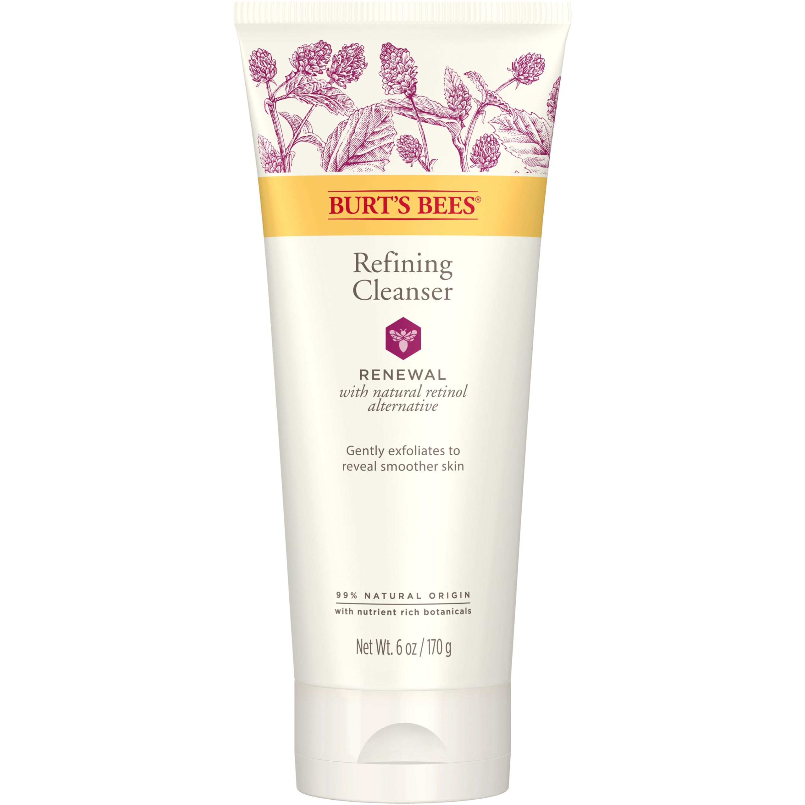 Burt's Bees Renewal Refining Cleanser with Bakuchiol Natural - Product Imagery