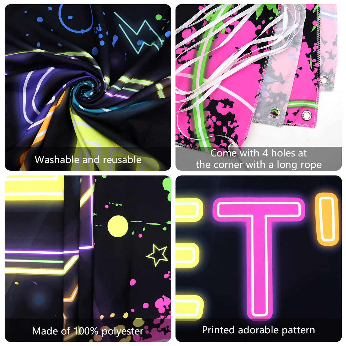 Glow Neon Party Supplies - Ywediim Official Imagery - 8