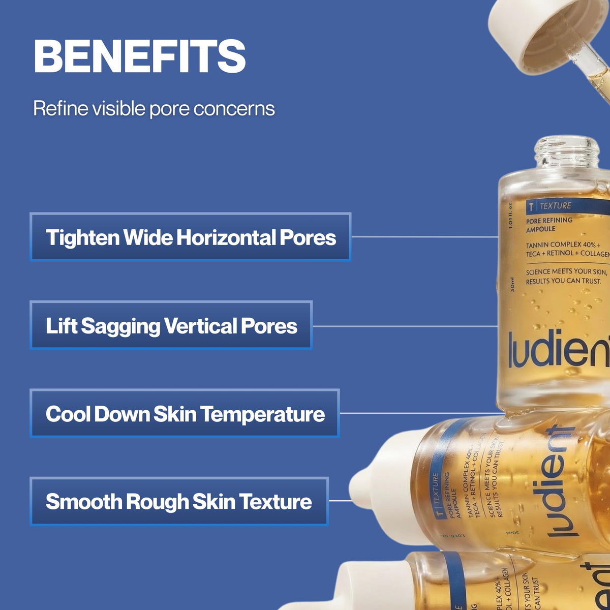 Pore Minimizer for Face Korean Retinol Serum for Face 1 01 - ludient Official Product Imagery - 6