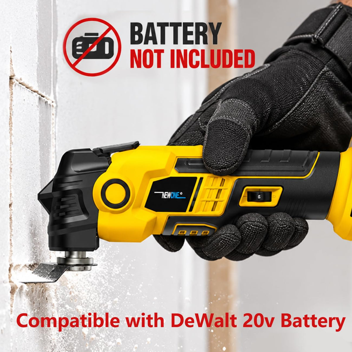 Oscillating Tool Compatible with De Walt 20V Battery 16 Pcs - NEWONE Official Imagery - 4