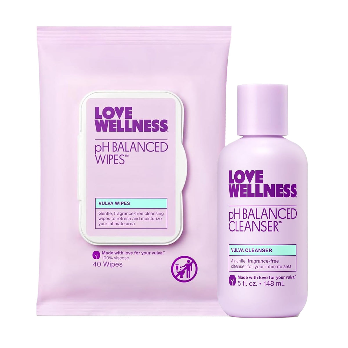 Love Wellness pH Balanced Cleanser Wipes - Love Wellness Official Imagery - 2