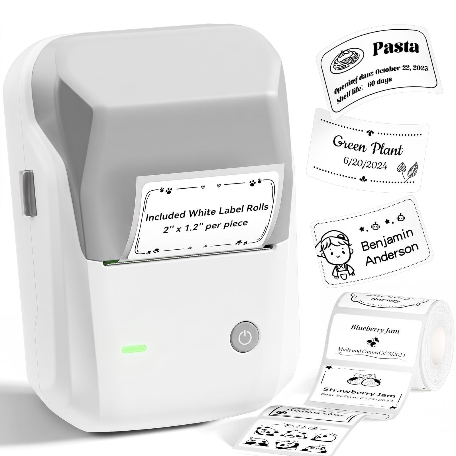 NIIMBOT B1 Label Maker, 2Inch Bluetooth Label Printer for Home, B by NIIMBOT - Angle View 9