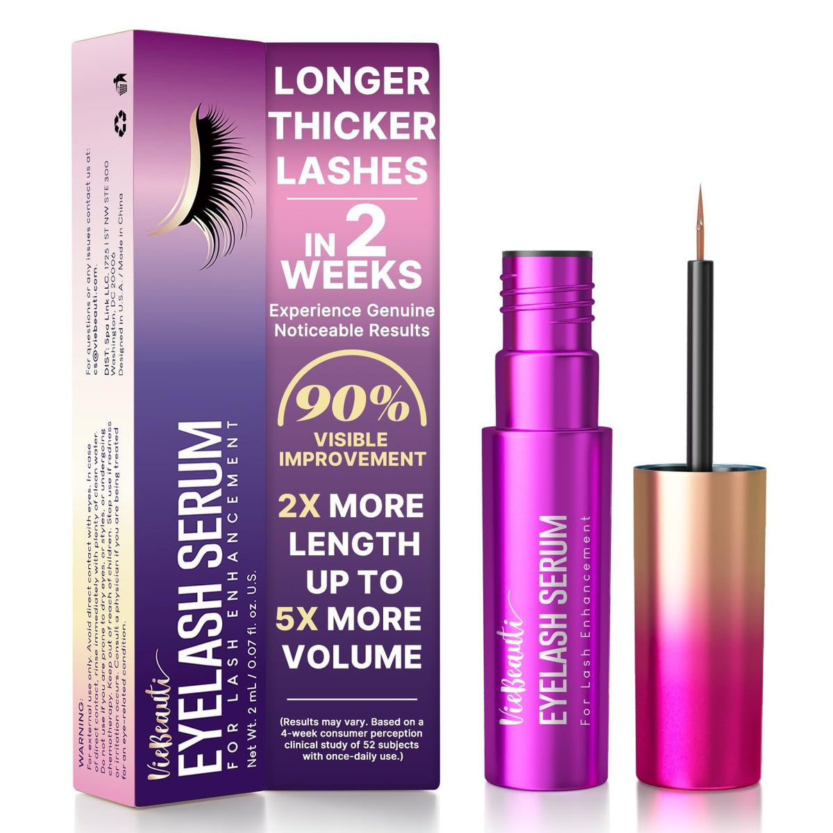VieBeauti EyeLash Growth Serum for Longer Fuller Thicker - VieBeauti Official Imagery - 8
