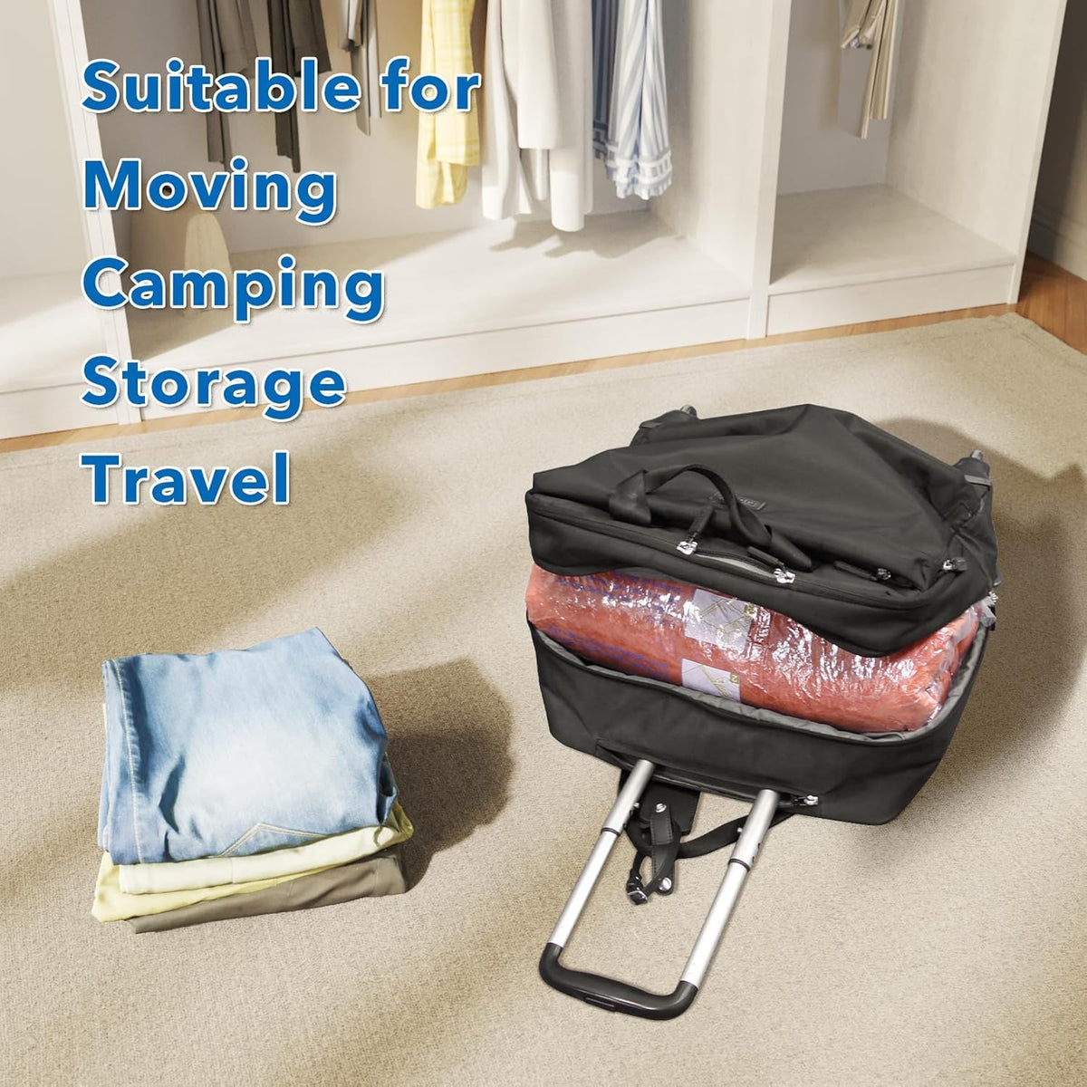 Vacuum Seal Bags for Clothing Travel Home Storage travel - MEIQIHOME Official Imagery - 8