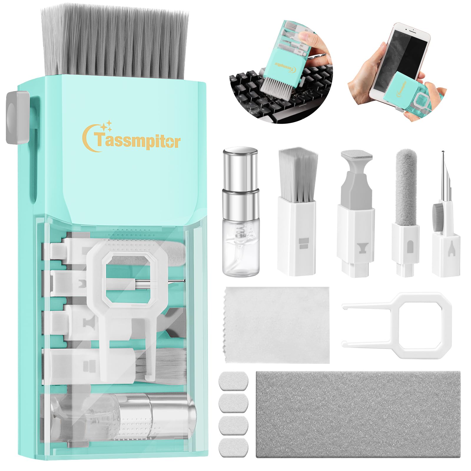 Tassmpitor All-in-1 Keyboard Cleaner Laptop Cleaning Kit,Computer by Tassmpitor - Angle View 10