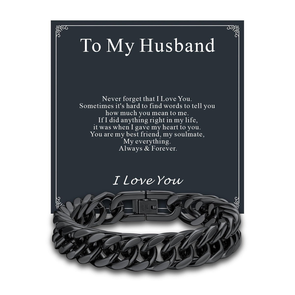 Supcare Birthday Gifts for Him Stainless Steel Cuban Link - Supcare Official Imagery - 1
