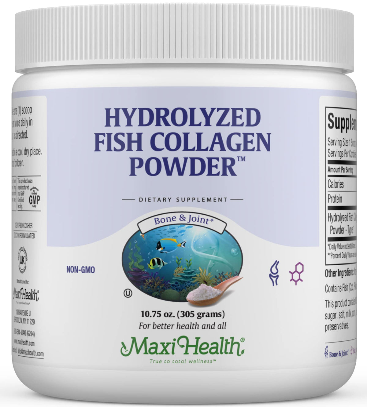 Maxi Health Marine Collagen Peptides Powder Type I - Maxi Health Official Imagery - 1