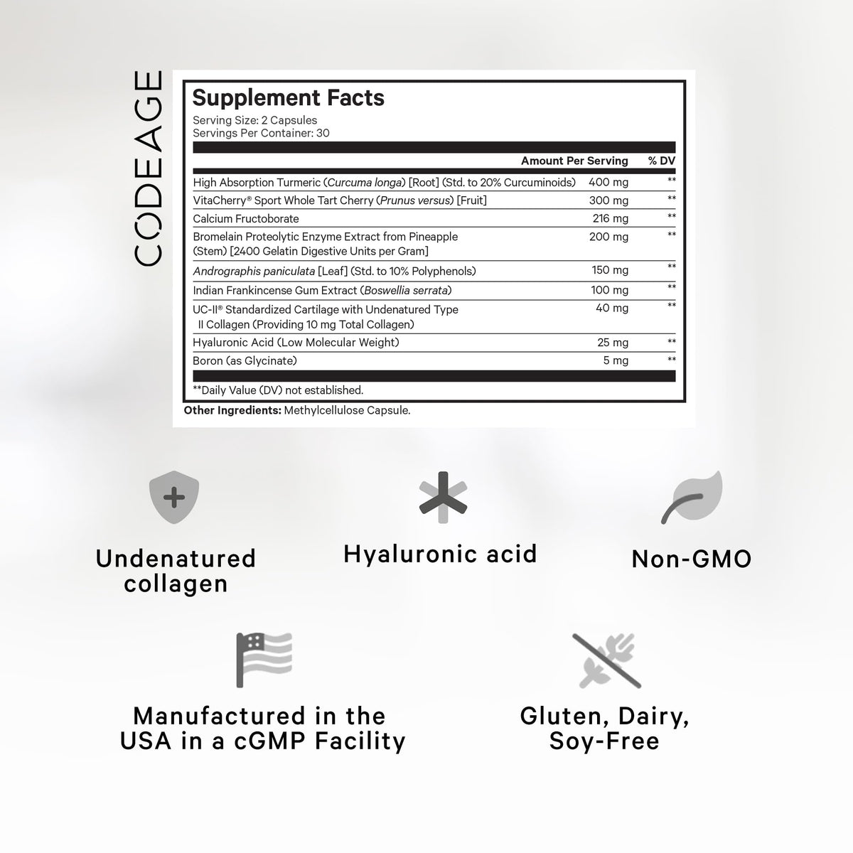 Codeage Supreme Joint Health UC II Collagen Capsules Type II - Codeage Official Imagery - 3