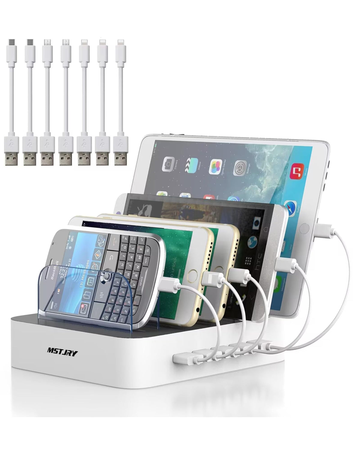 MSTJRY Charging Station for Multiple Devices 5 Port Multi - MSTJRY Official Imagery - 1