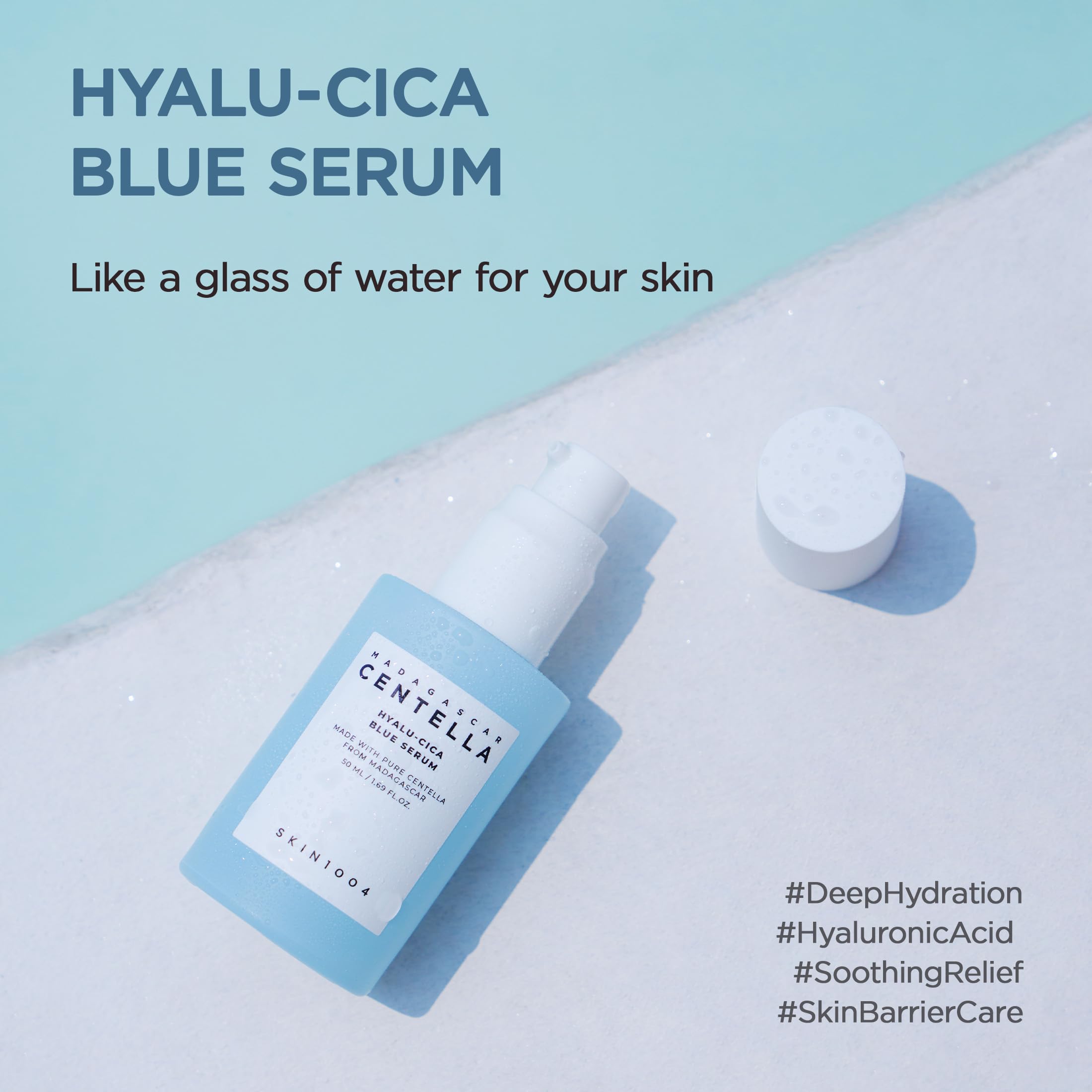 SKIN1004 Hyalu - Cica Blue Serum 1.69fl.oz & Hydrating - SKIN1004 Official Product View 3