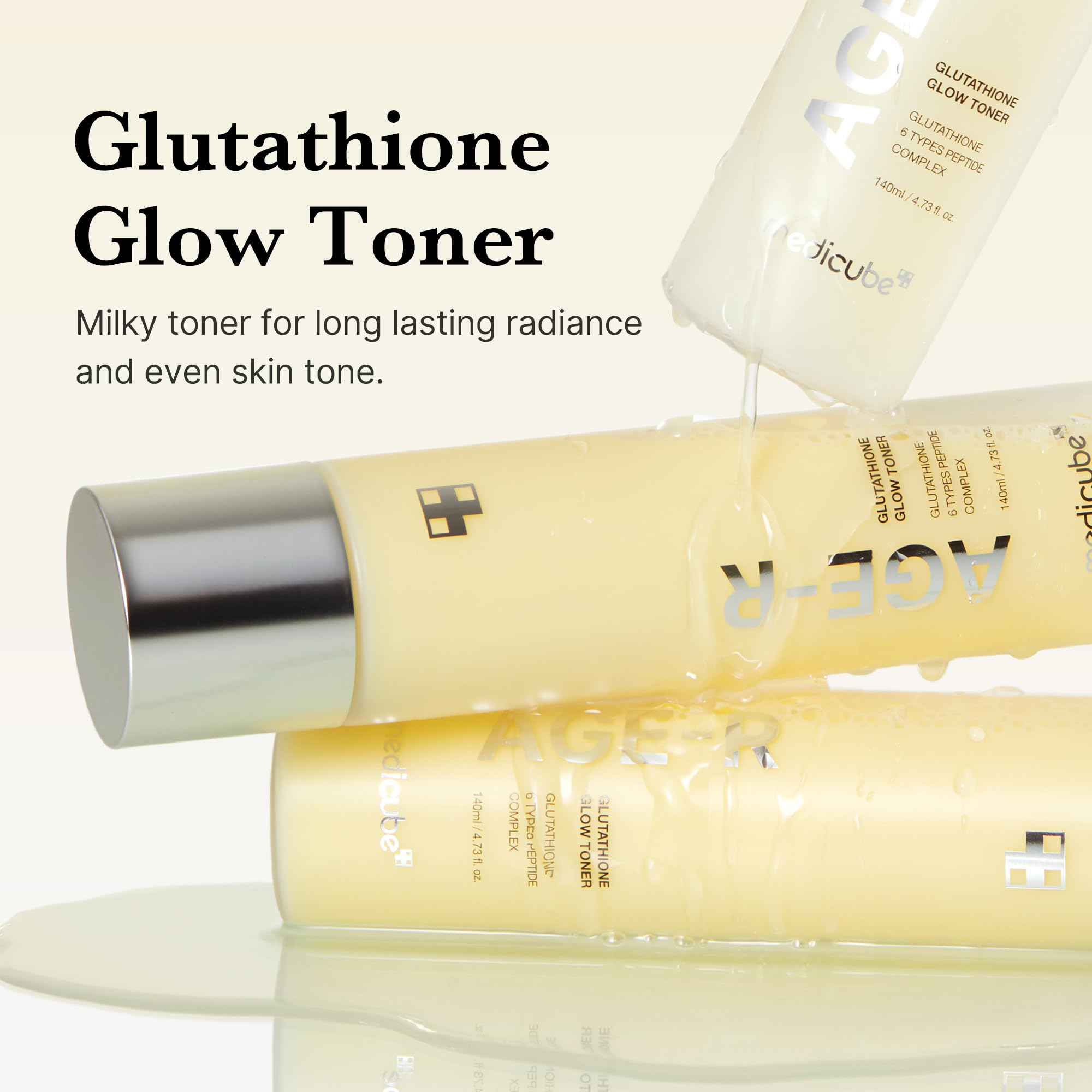 medicube Age-R Glutathione Glow Milky Toner - medicube