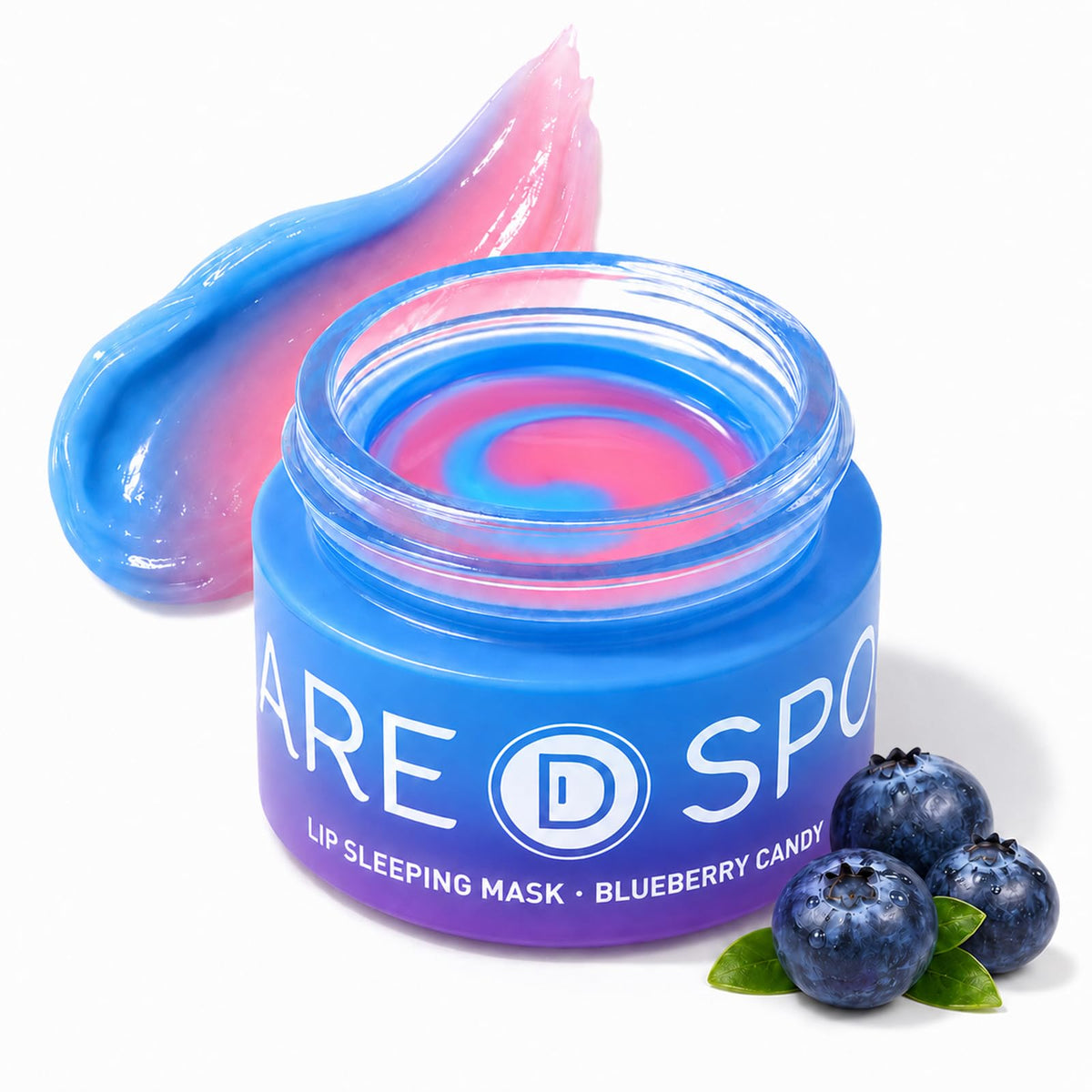 SPODARE Blueberry Lip Mask Overnight Swirl Lip Sleeping Mask - SPODARE Official Product Imagery - 2