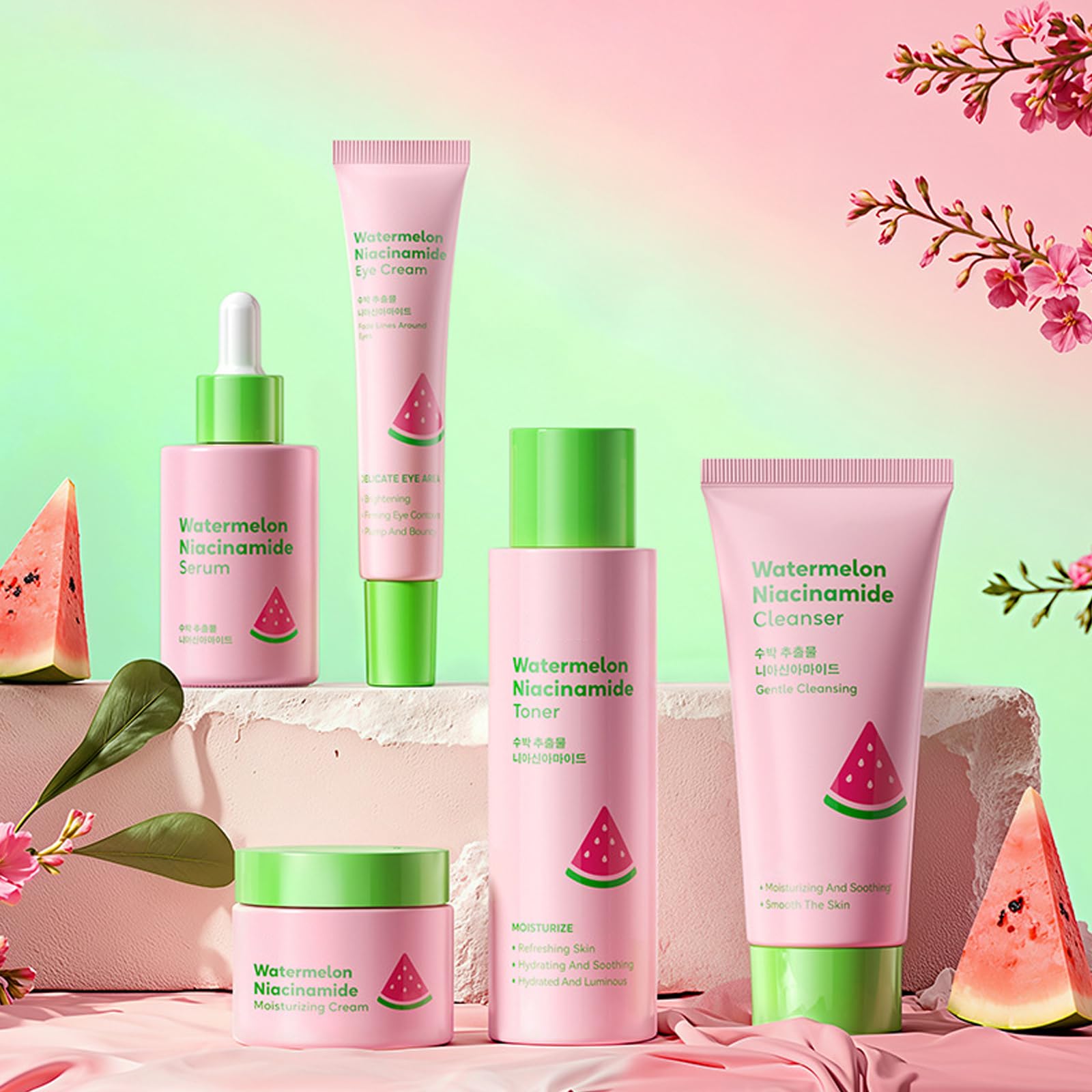 Watermelon Niacinamide Skin Care Set, Skin Care For Kids &amp; - MrCuvaryas