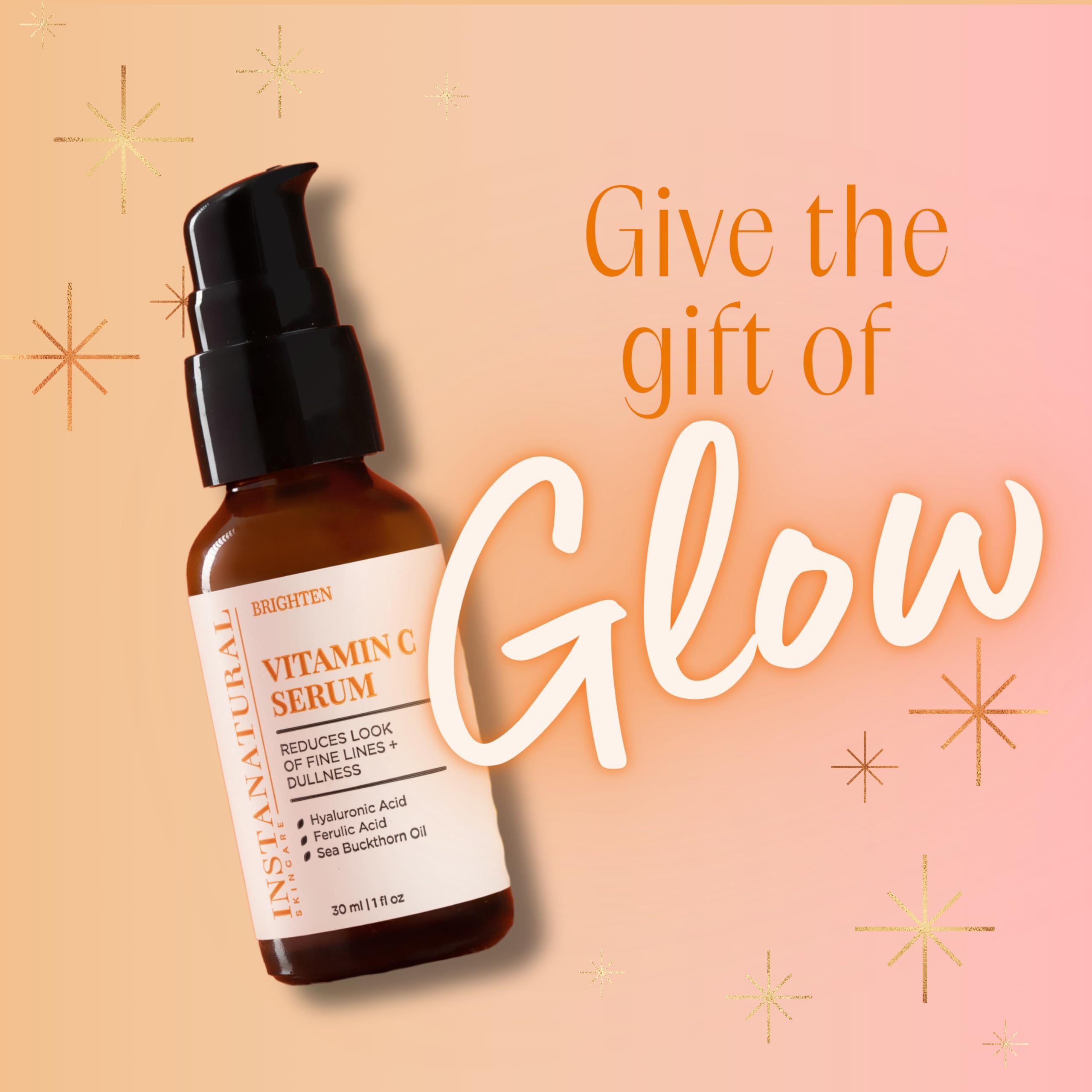InstaNatural Vitamin C Face Serum, Brightens, Hydrates and Reduces Signs of - InstaNatural Official Product View 4