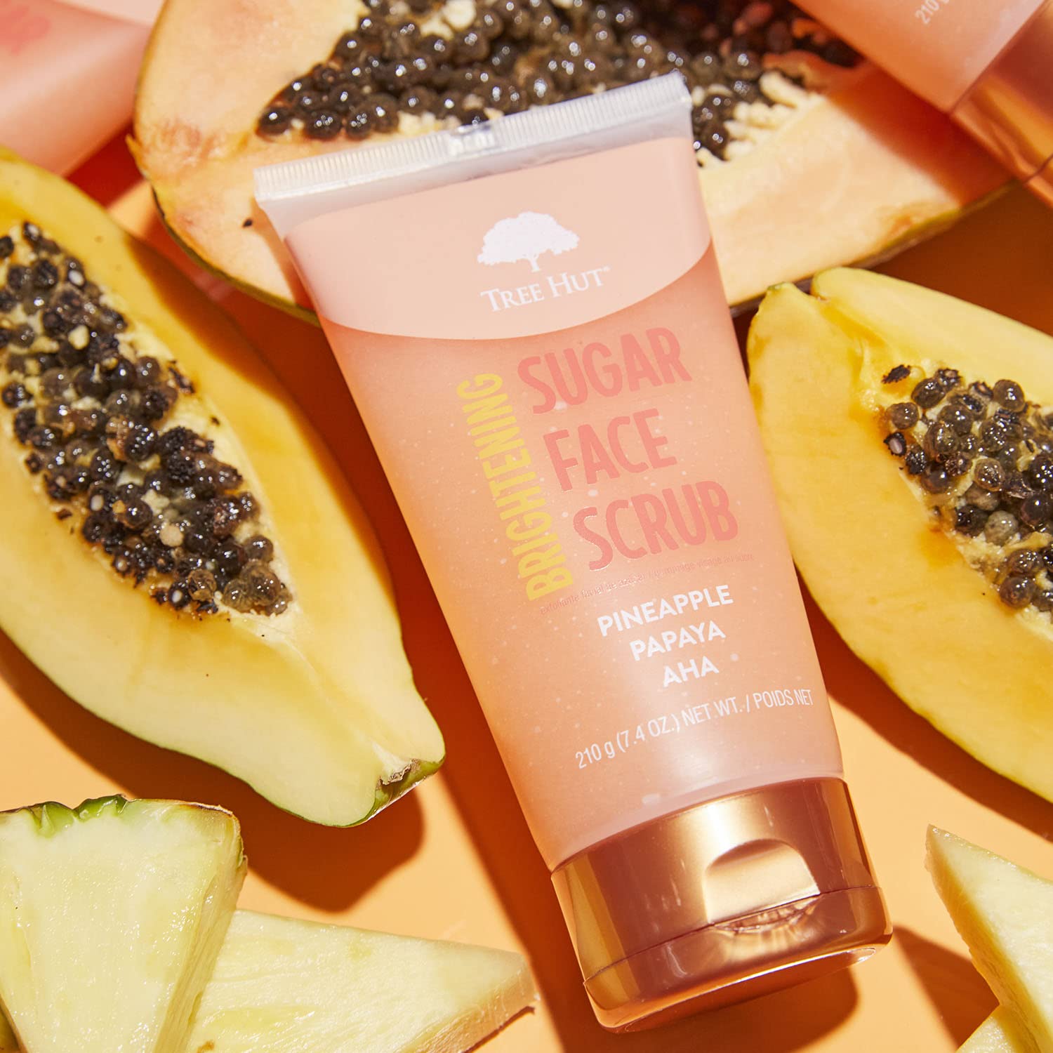 Tree Hut Pineapple & Papaya Brightening Face Scrub, 7.4 Fl Oz - Tree Hut Official Product View 8