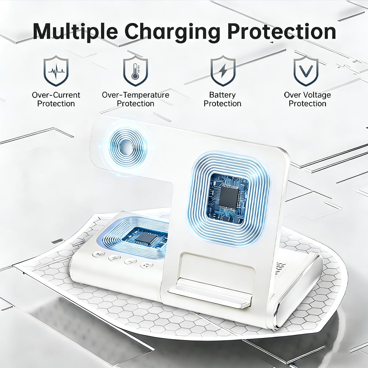 BLKE Bedside Charging Hub with Speaker Light Foldable - BLKE Pro Official Imagery - 7