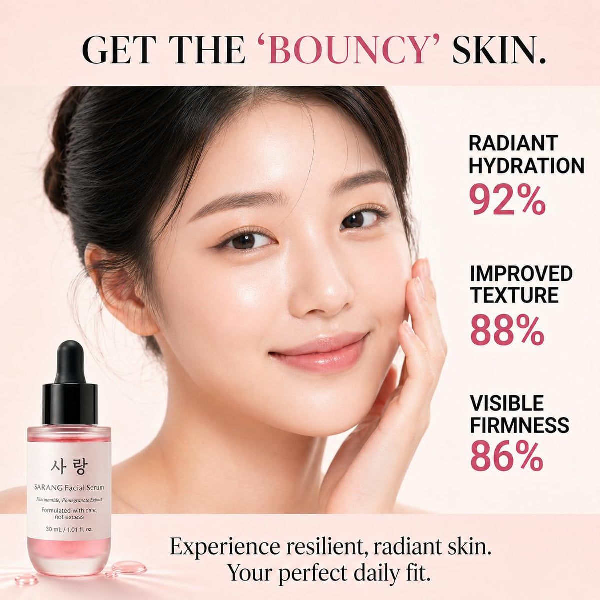 Korean Face Serum with Hyaluronic Acid Niacinamide 30 ml - CHALTTOK Official Imagery - 7