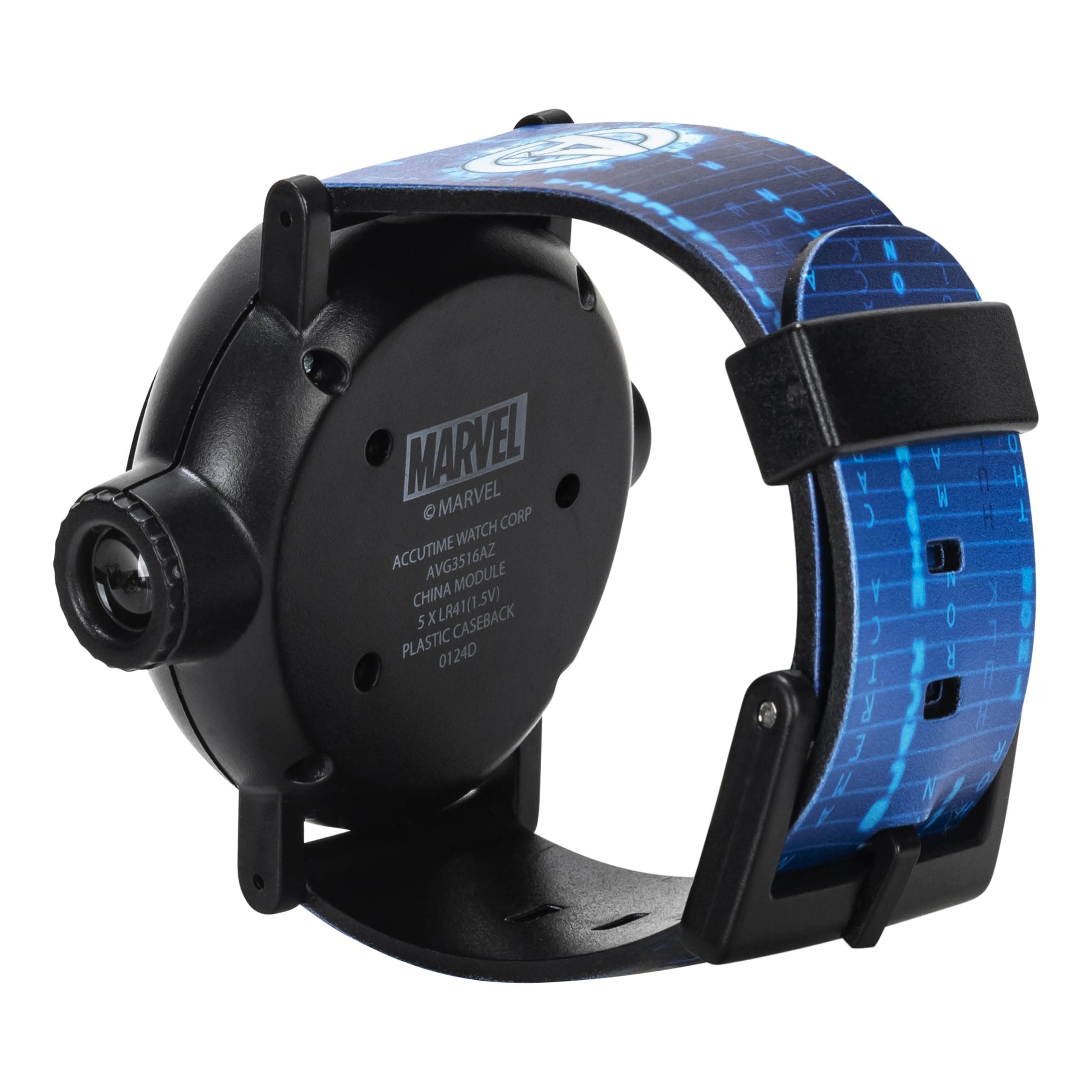 Accutime Marvel Avengers Kids Digital Projection Watch with 10 Image P - View 7