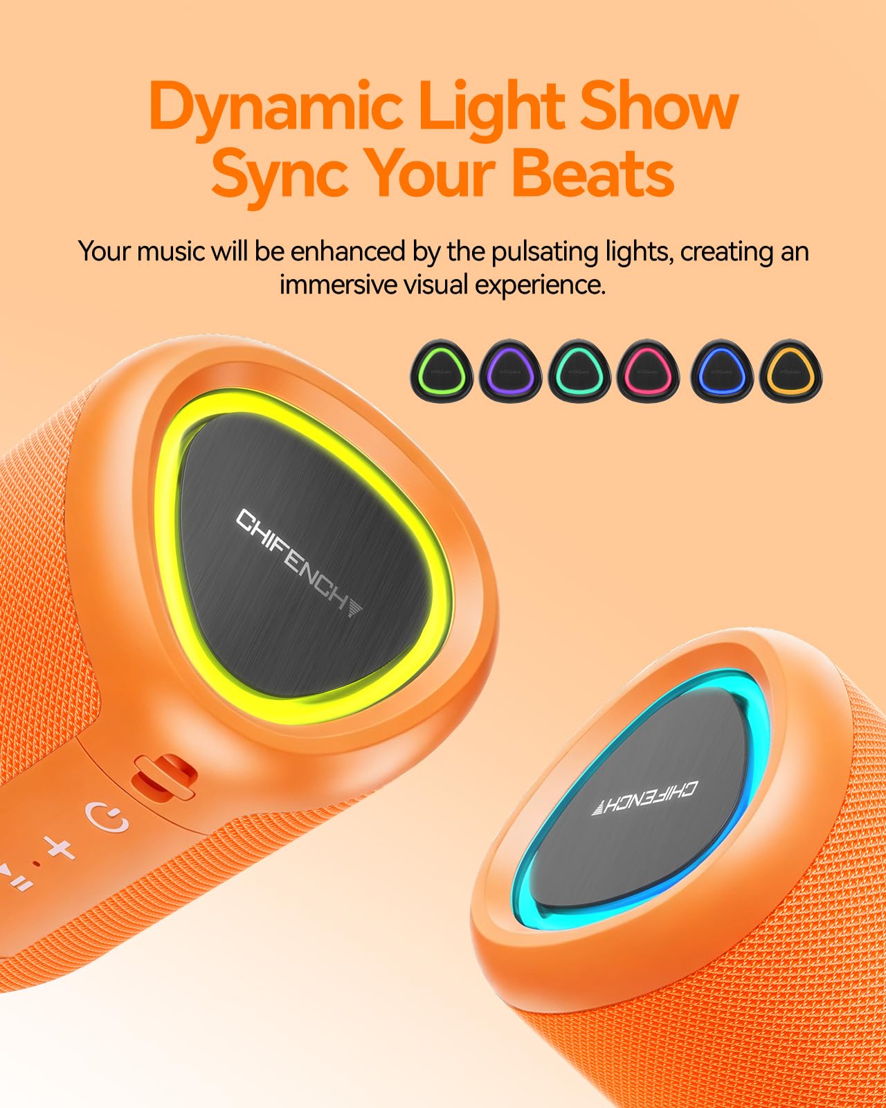 CHIFENCHY Portable Bluetooth Speaker Beach Essentials: IPX5 Water by CHIFENCHY - Angle View 3