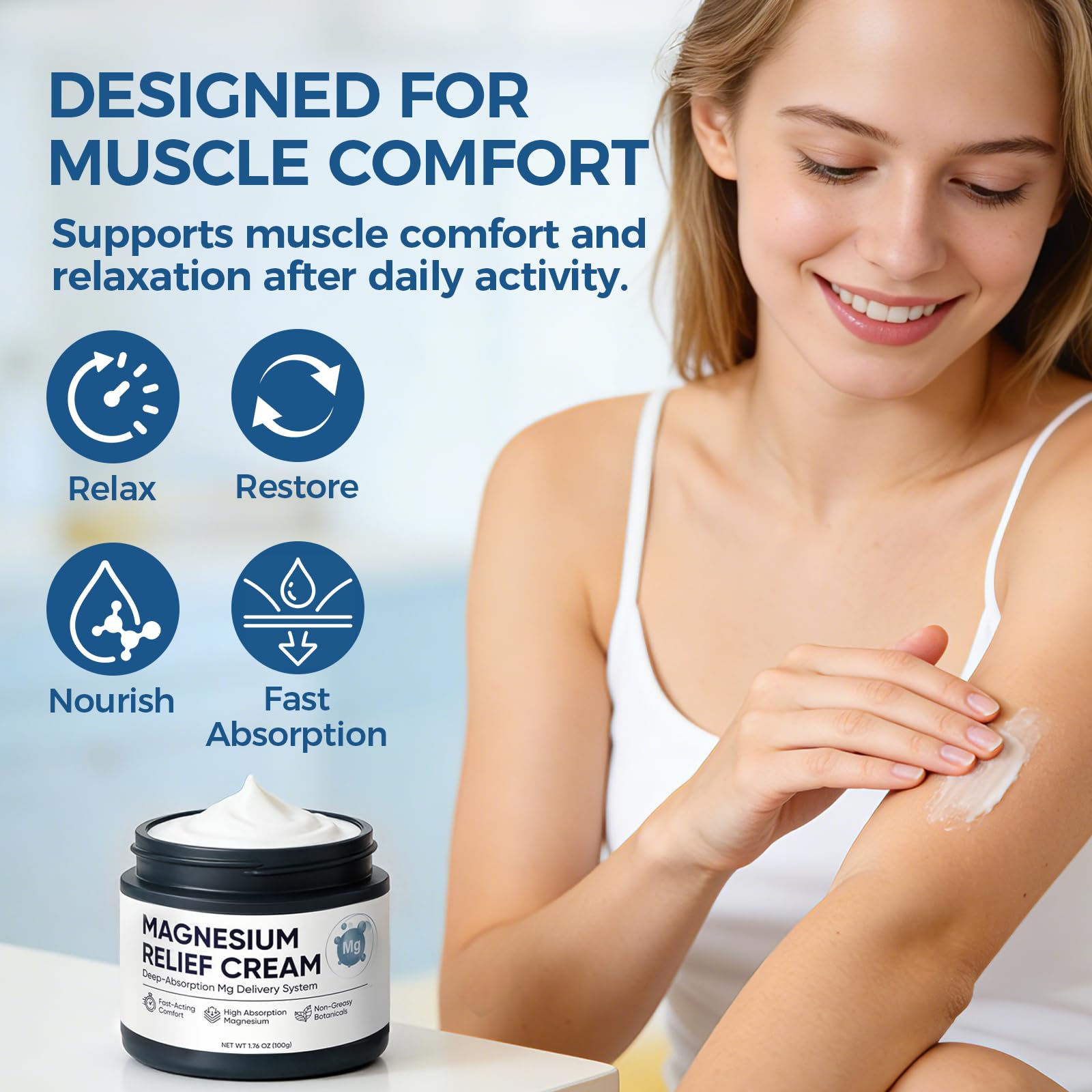 Nichalous Magnesium Joint Relief Cream 1.76oz