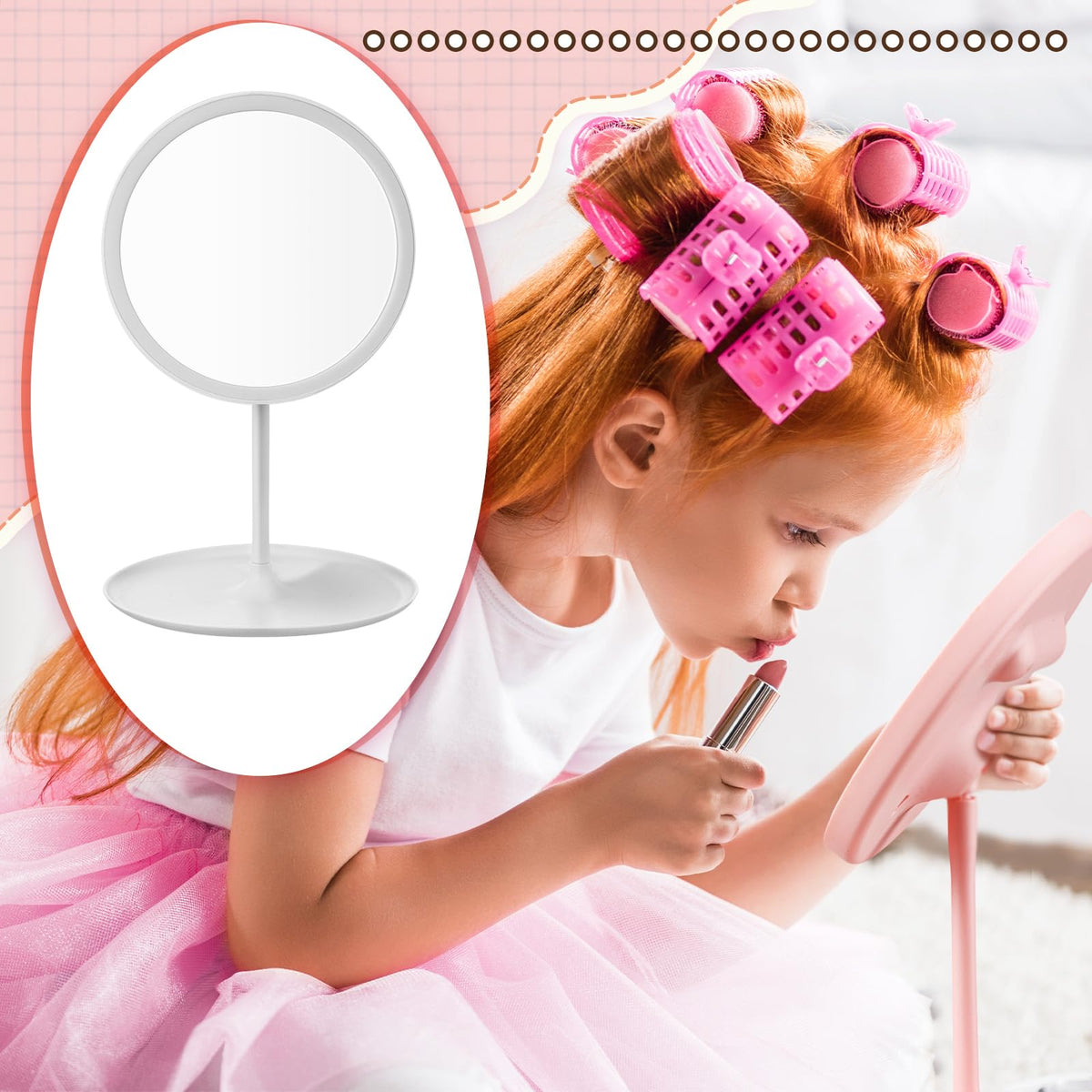 DoubleFill 6 Pcs Spa Party Mirrors Gifts Bulk Sleepover - DoubleFill Official Imagery - 7