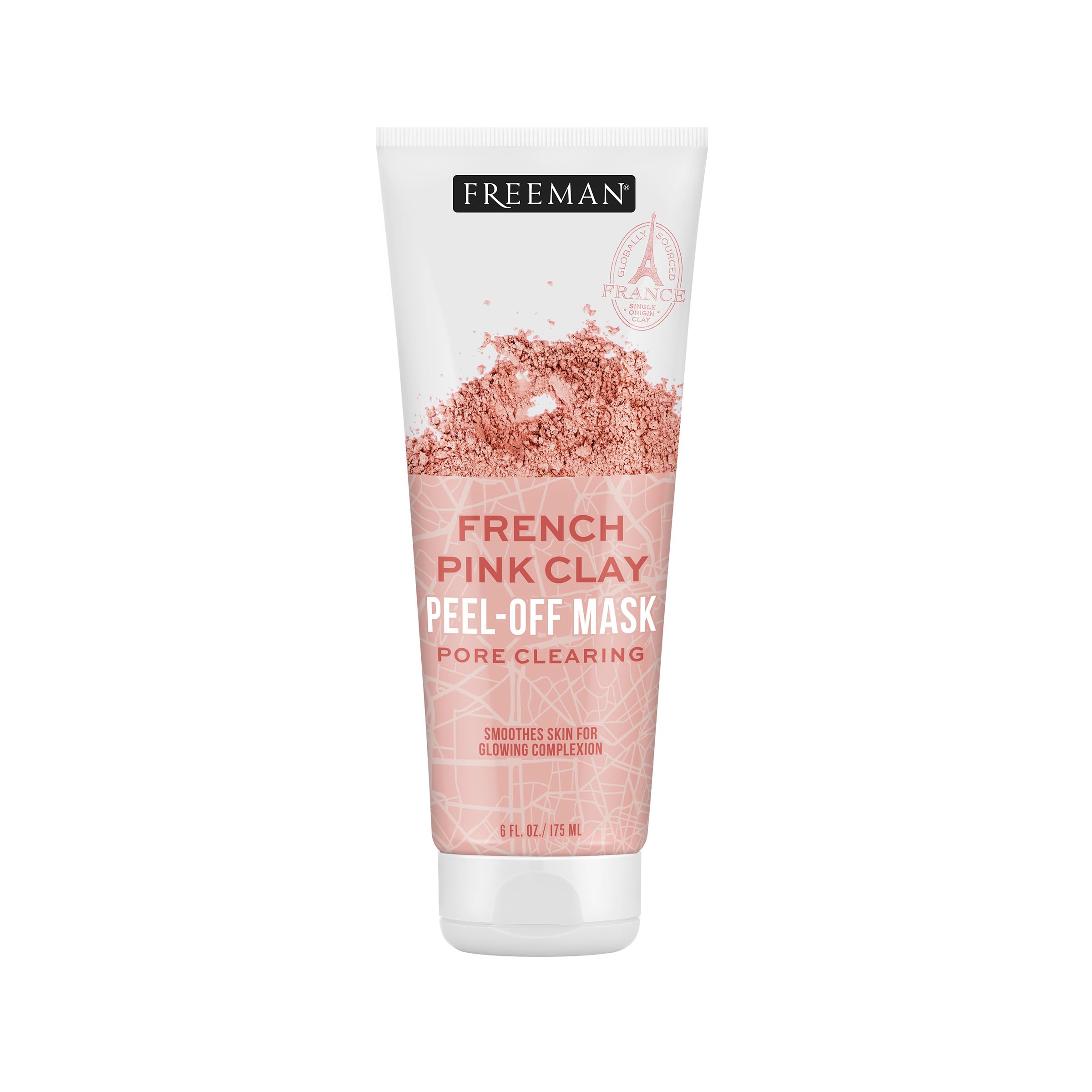 Freeman Exotic Blends French Pink Clay Peel Off Face Mask, 6 fl - Freeman