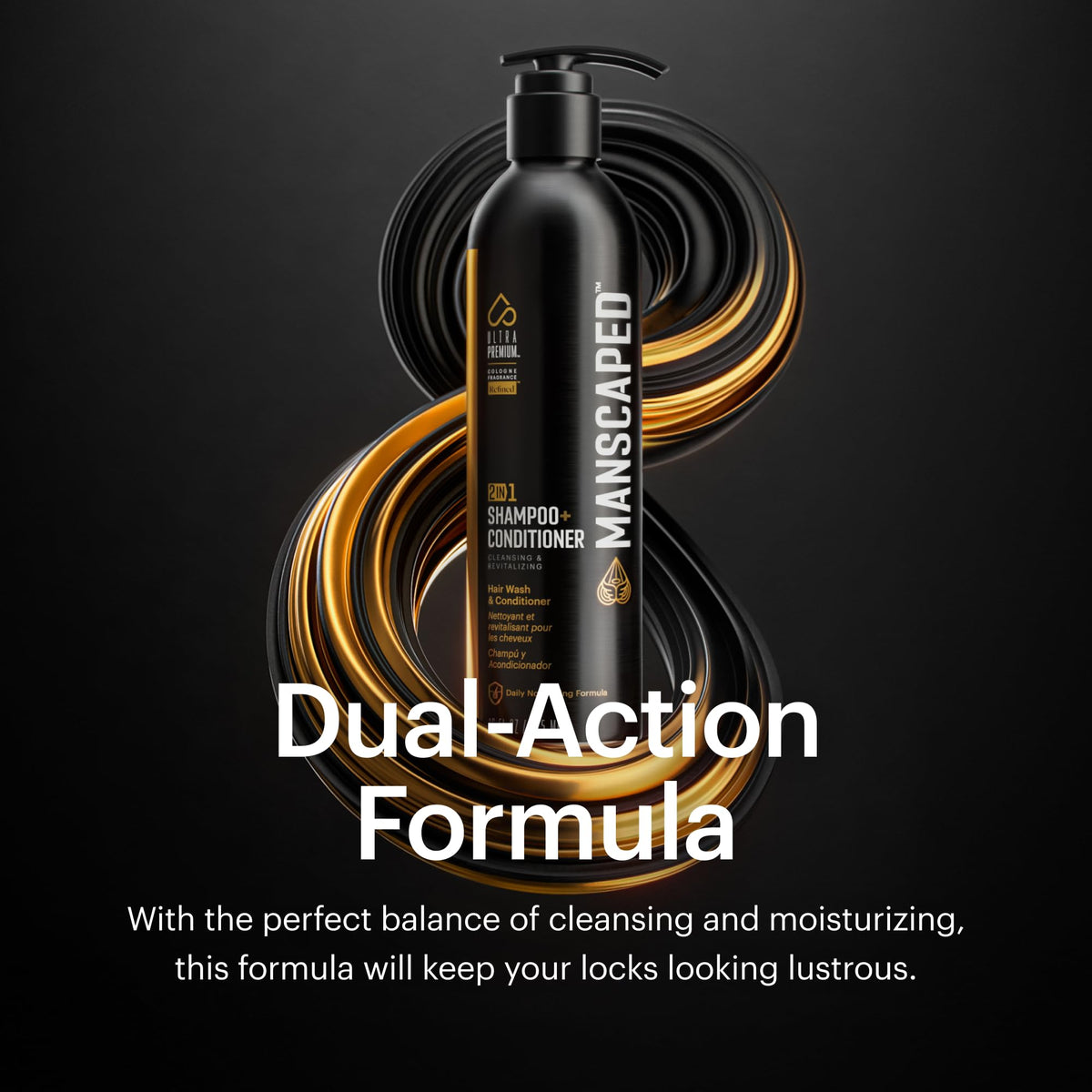 MANSCAPED 2 In 1 Shampoo Conditioner UltraPremium Formula - MANSCAPED Official Imagery - 5