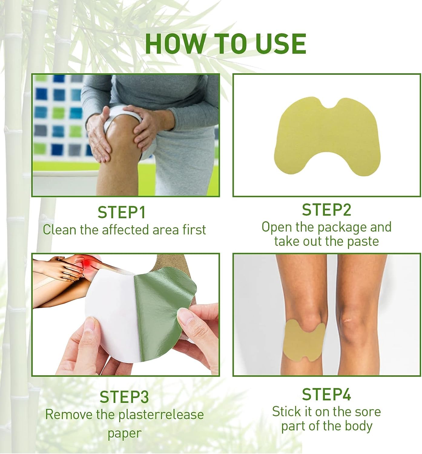 Edumaision Natural Knee Patch, Joint Patch, Knee Joint Relief Patches (36pc)