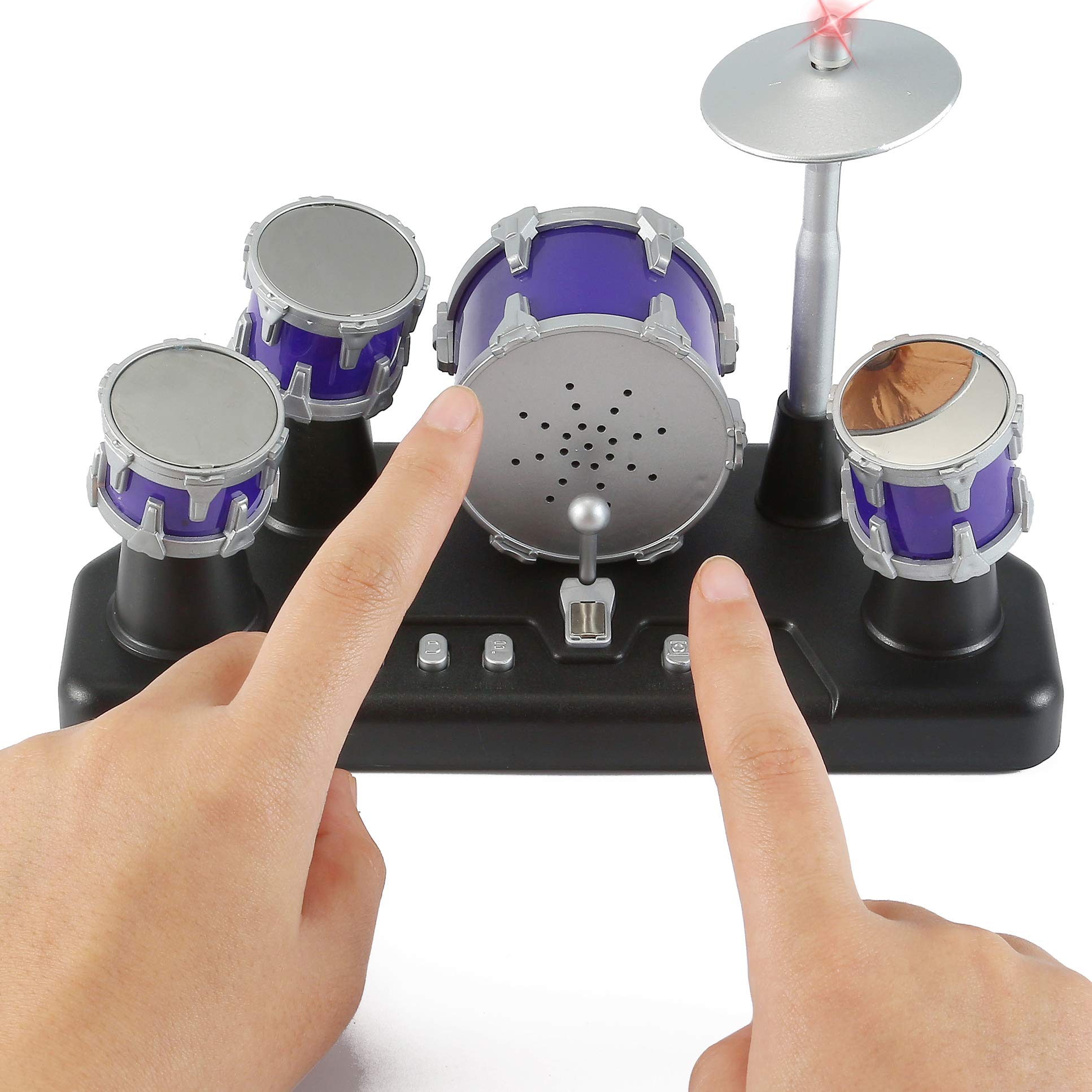 Liberty Imports Finger Drum Set Electronic Mini Desktop Small Novelty Toy Desk I - Liberty Imports Official Product View 1