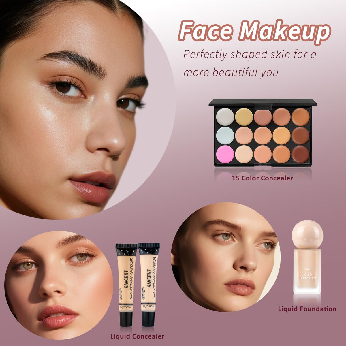 Makeup Kit for Teens Women Girls full Kit Makeup Set for - KAVCENT Official Imagery - 5