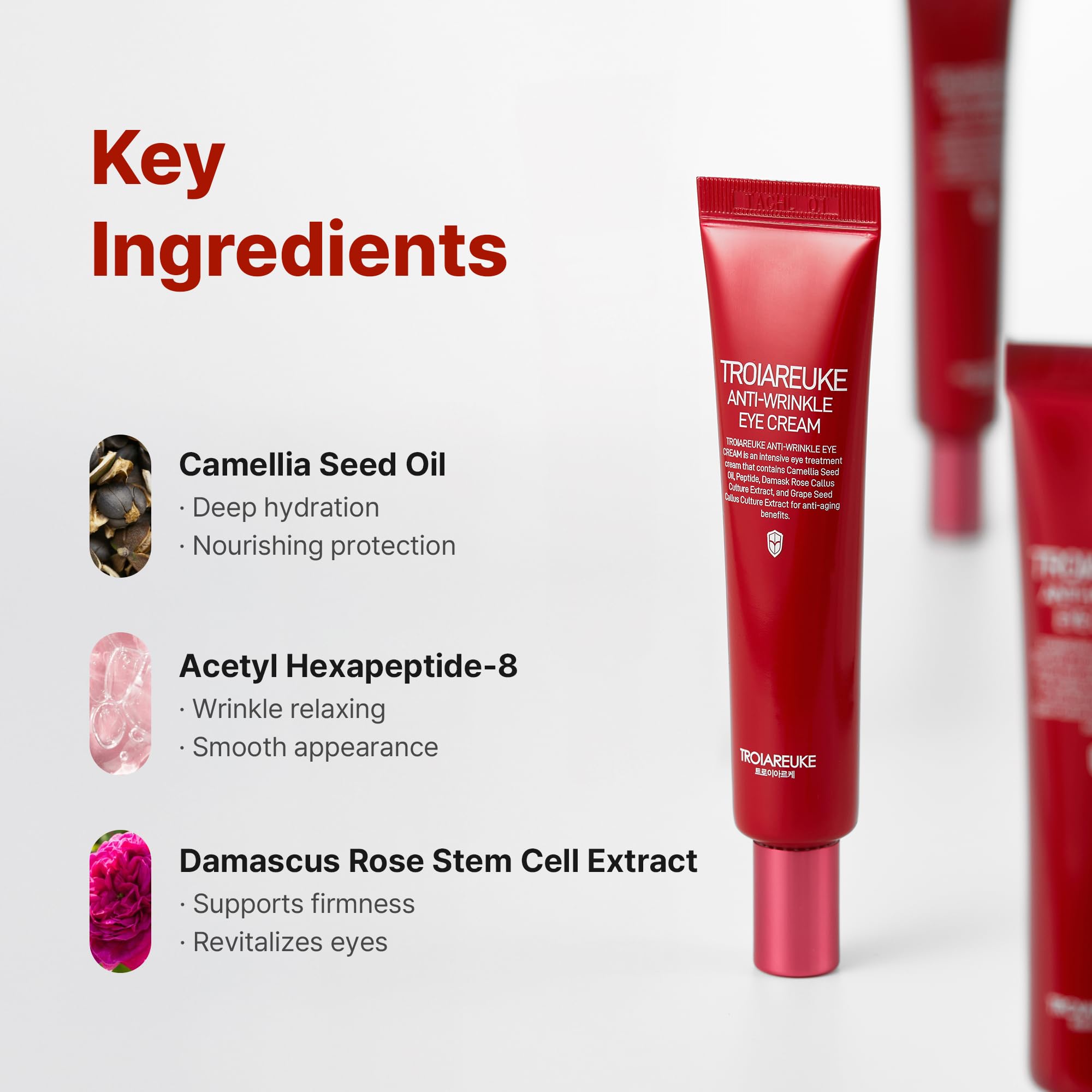 TROIAREUKE Anti-Wrinkle Eye Cream, Intensive Firming Cream, - TROIAREUKE