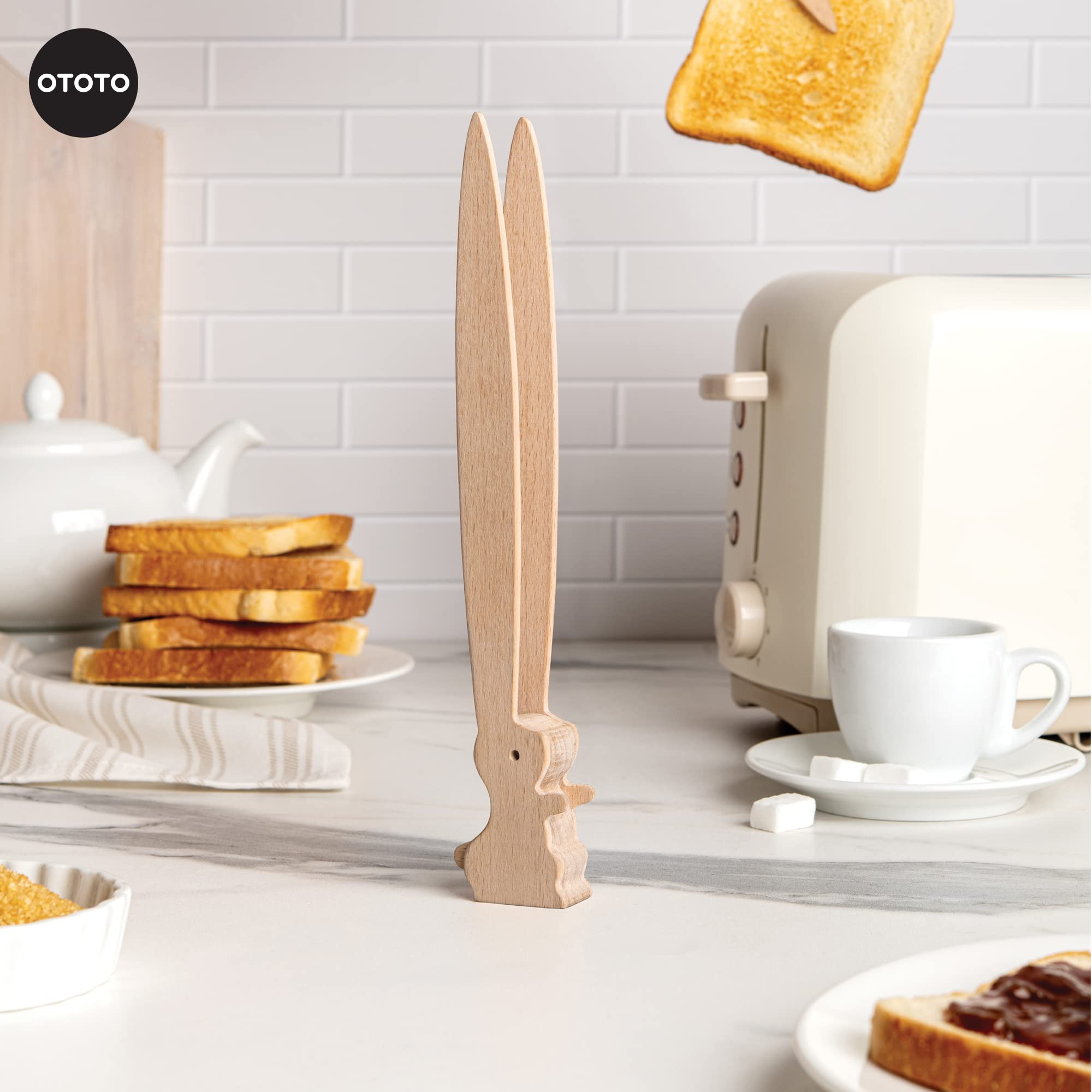 OTOTO Bernie Bunny Toaster Tongs - Rabbit, Salad Servers - Multipurpos - View 2