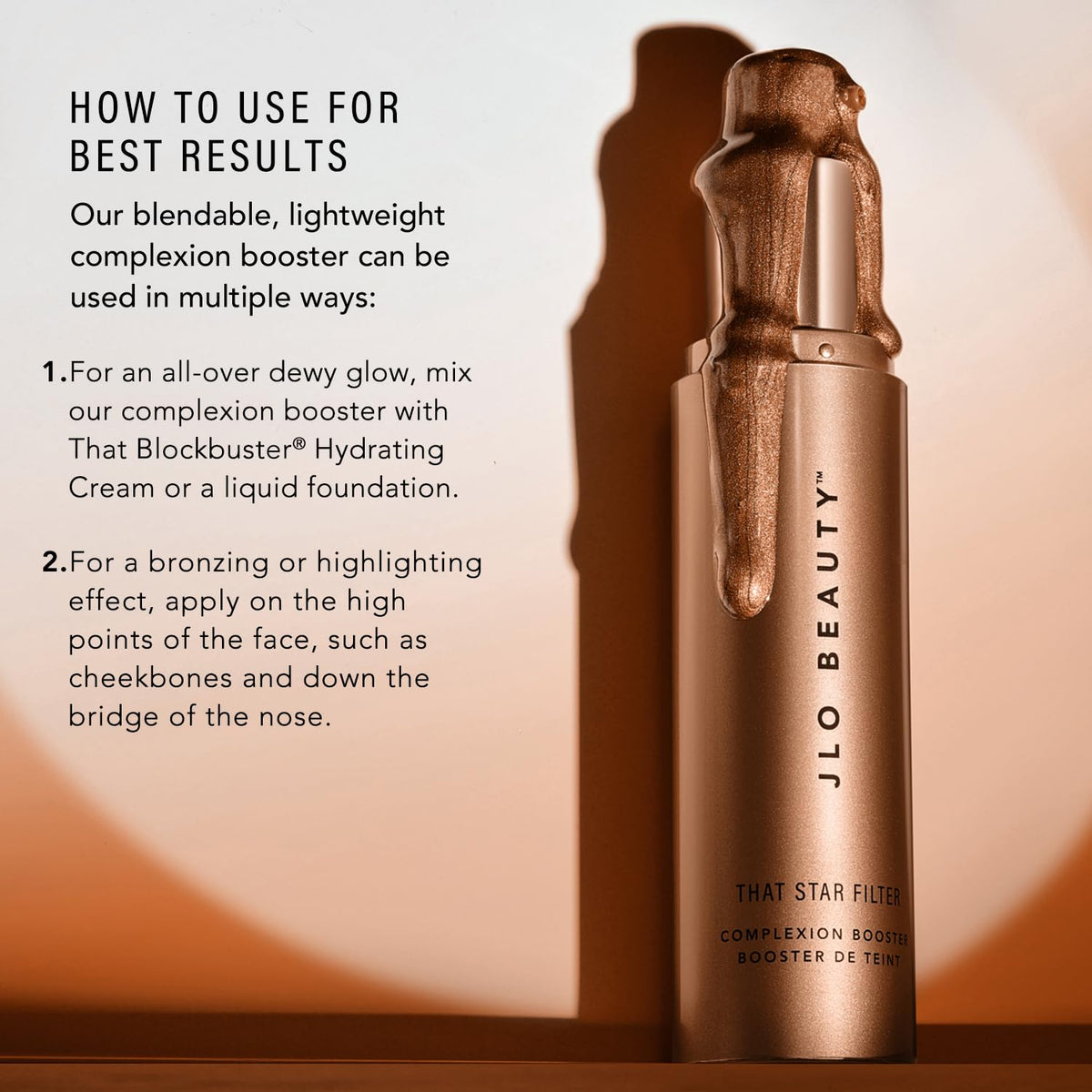 JLO BEAUTY That Star Filter Complexion Booster Drops Rose - JLO BEAUTY Official Imagery - 4