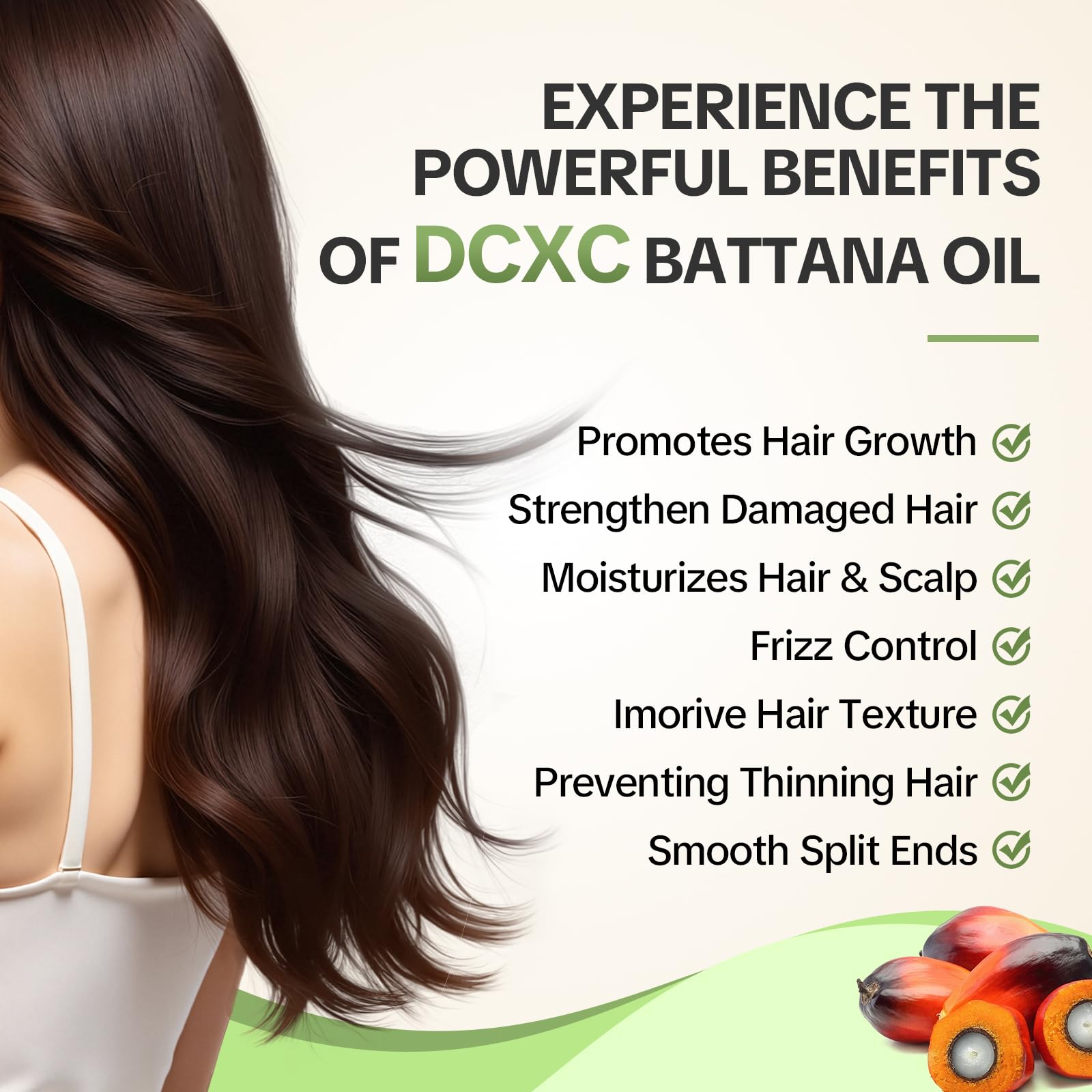 DCXC 100% Pure Batana Oil for Hair Growth - Natural Scalp Care & Hair Thickening T - DCXC Official Product View 4