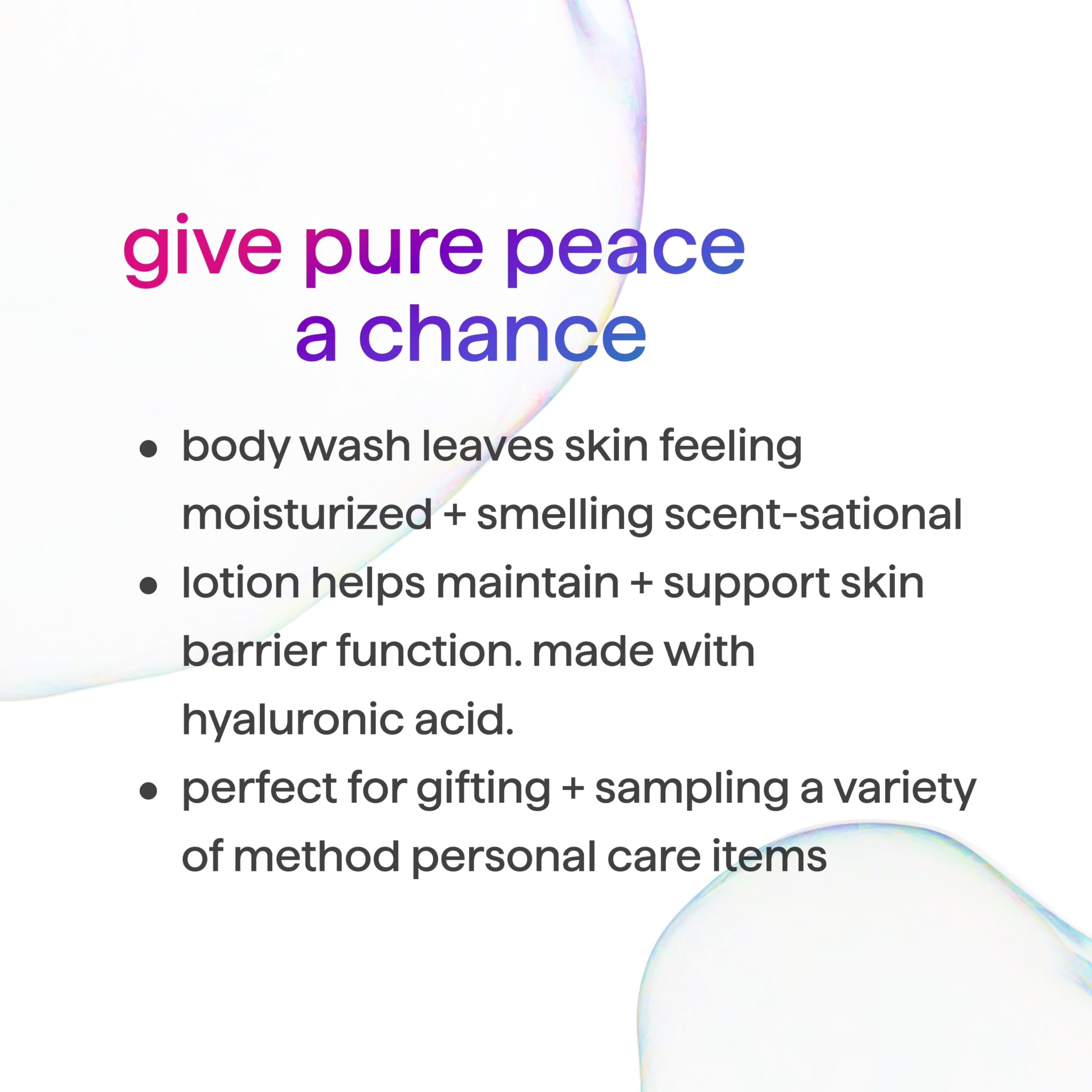 Method Body Wash (18oz) and Lotion (14oz) Gift Set, Pure Peace