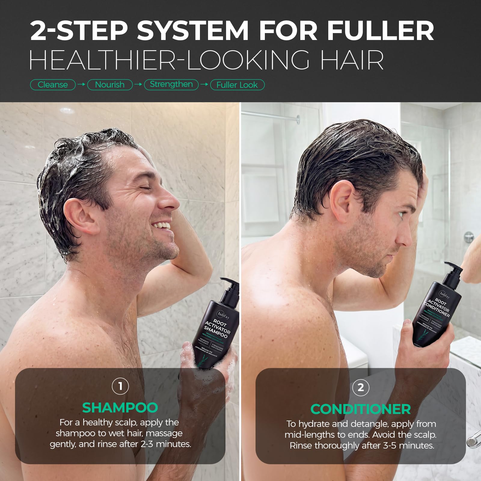 Inlifay Root Activator Shampoo & Conditioner - Hair Growth for Thinning Hair - Inlifay Official Product View 8