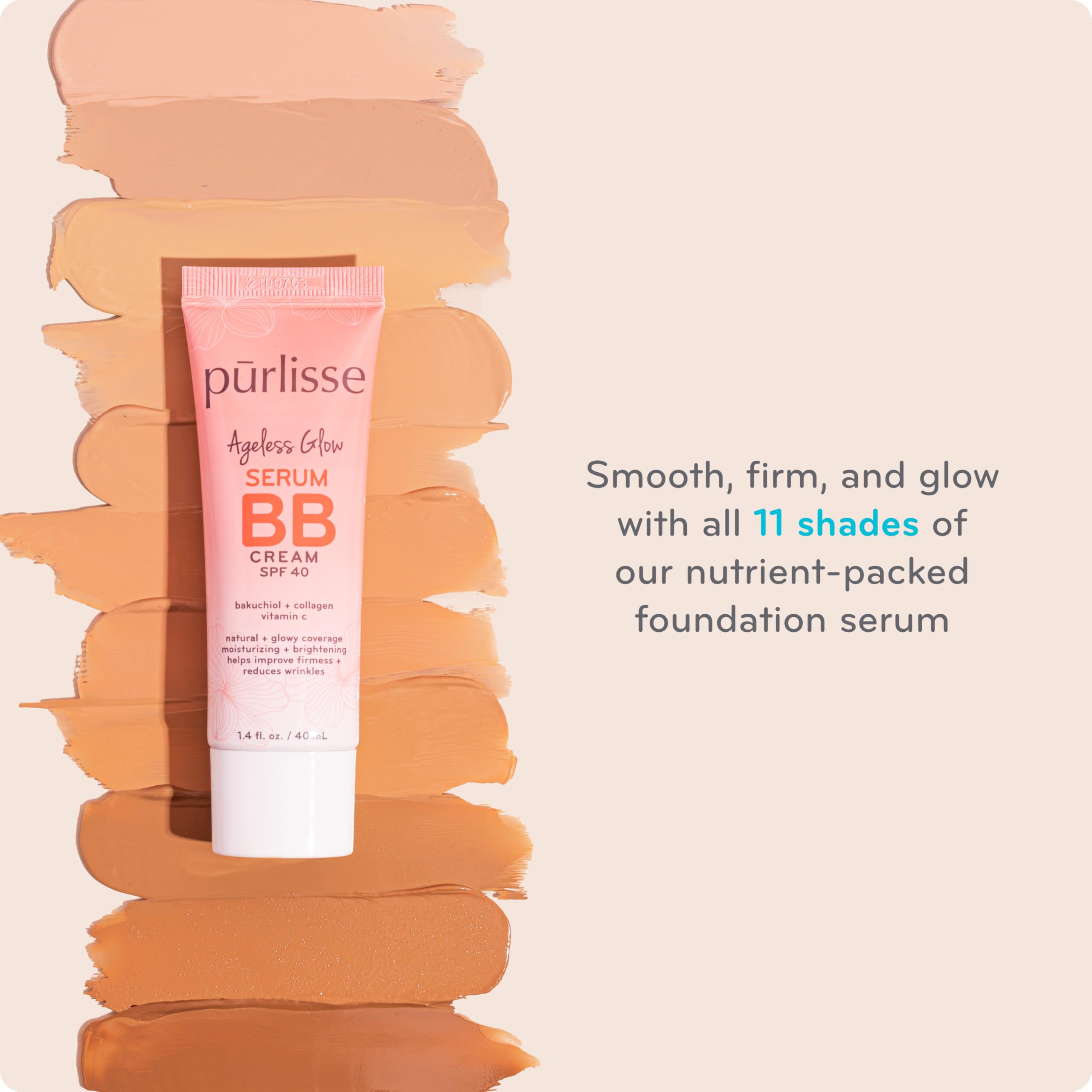 p rlisse Ageless Glow Serum BB Cream SPF 40 - pūrlisse Official Imagery - 7