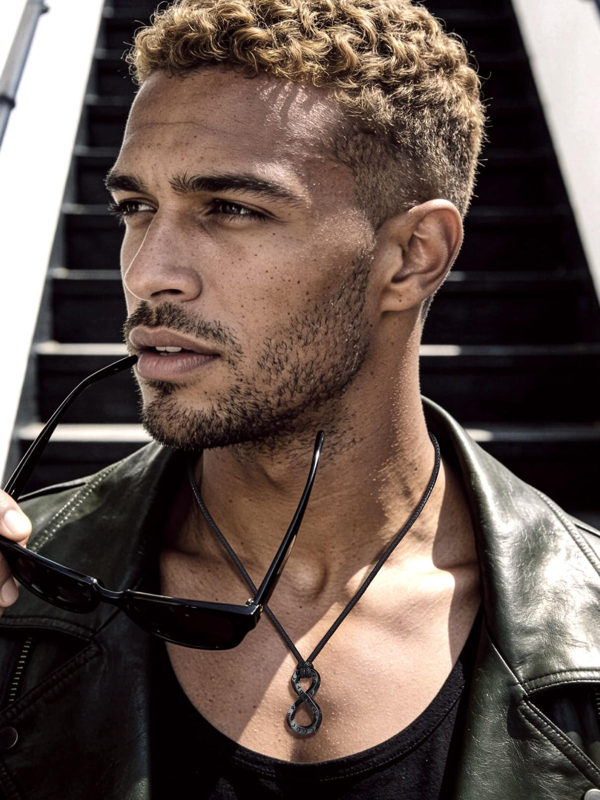 Bandmax Men s Infinity Viking Rune Pendant With Adjustable - Bandmax Official Imagery - 3